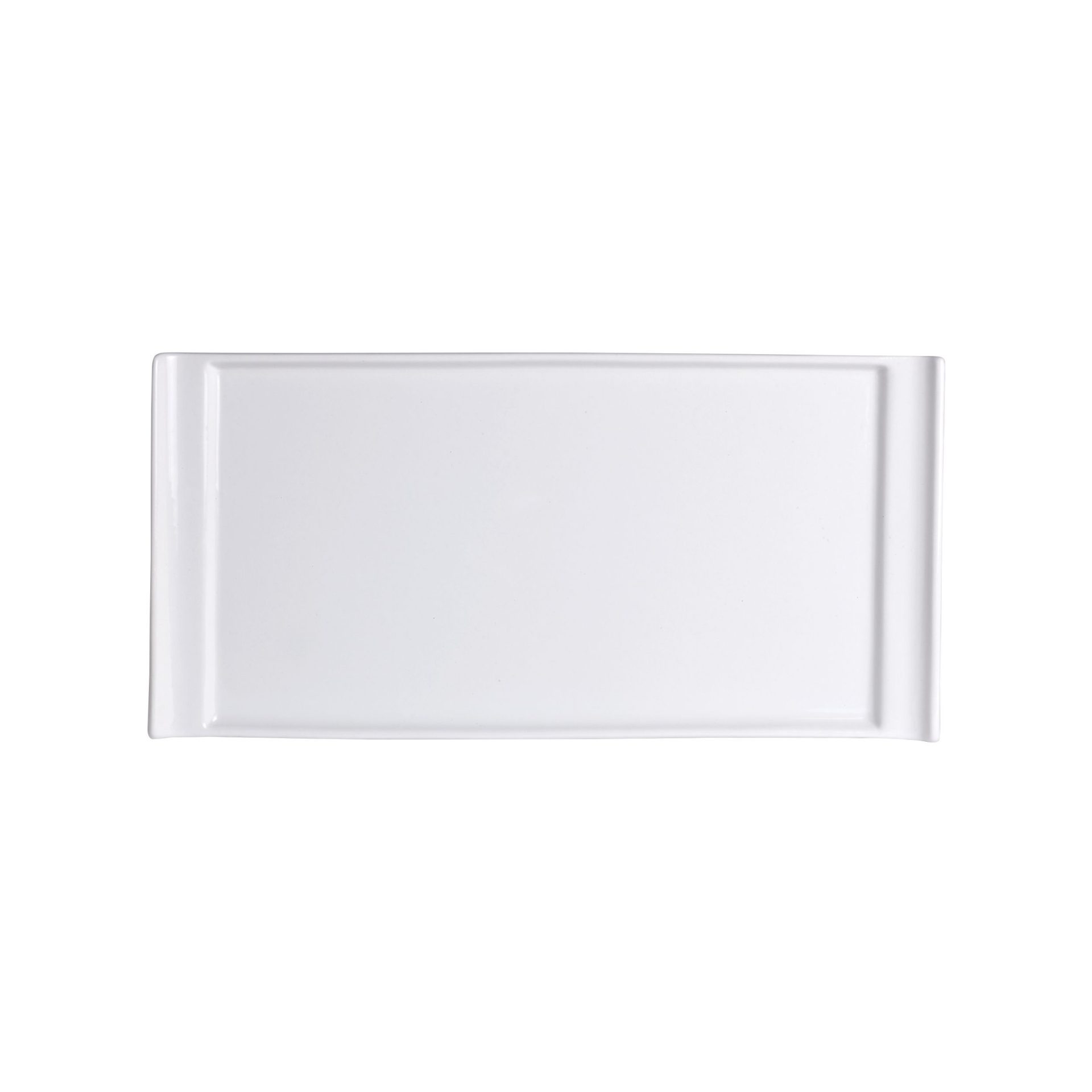 Cafe Porcelain Rectangle Tray Handled 20 x 10cm (7 7/8 x 3 7/8")