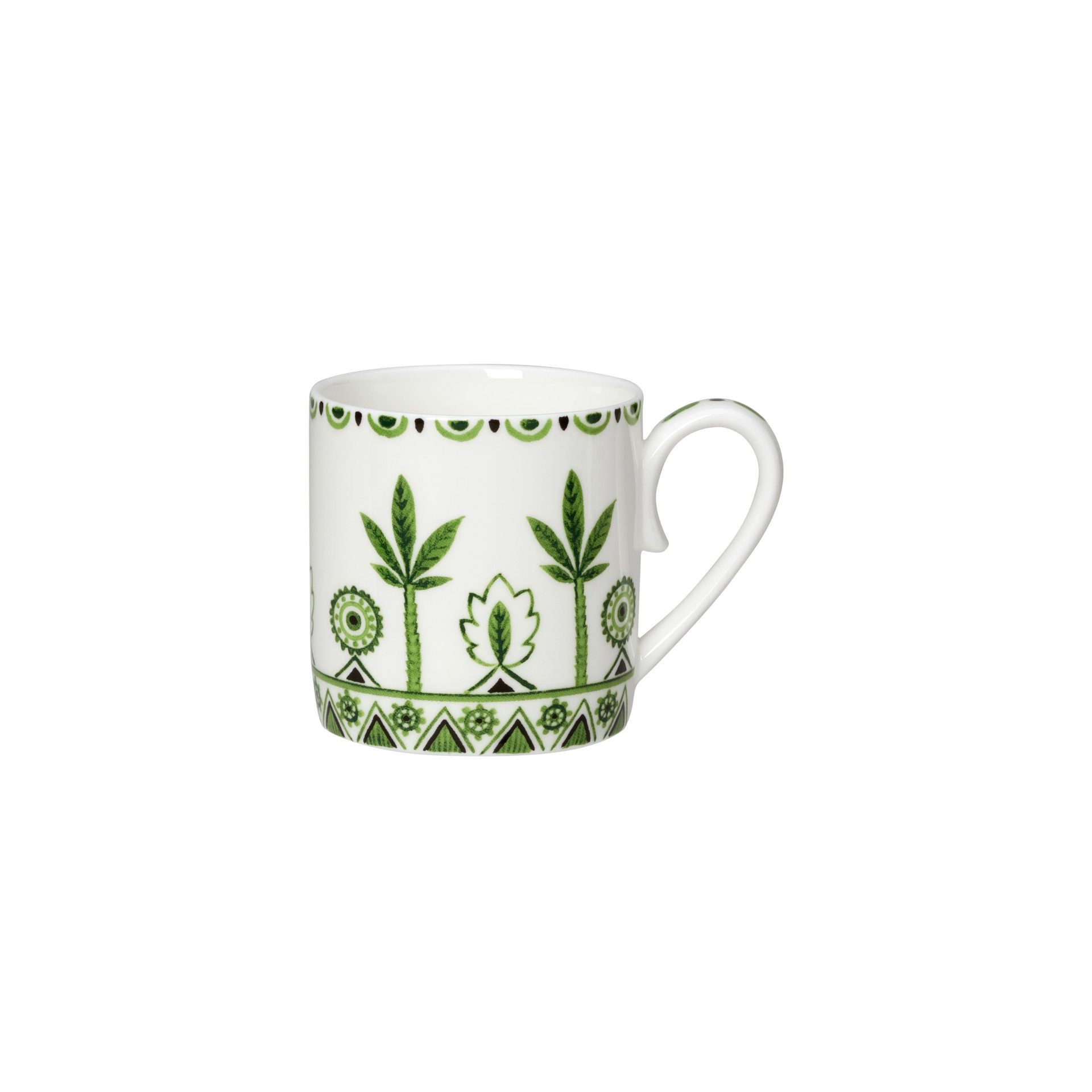 Sultan's Garden Green Coupe Coffee Can Cup 6cm 10cl (6 1/3" 3 1/2oz)