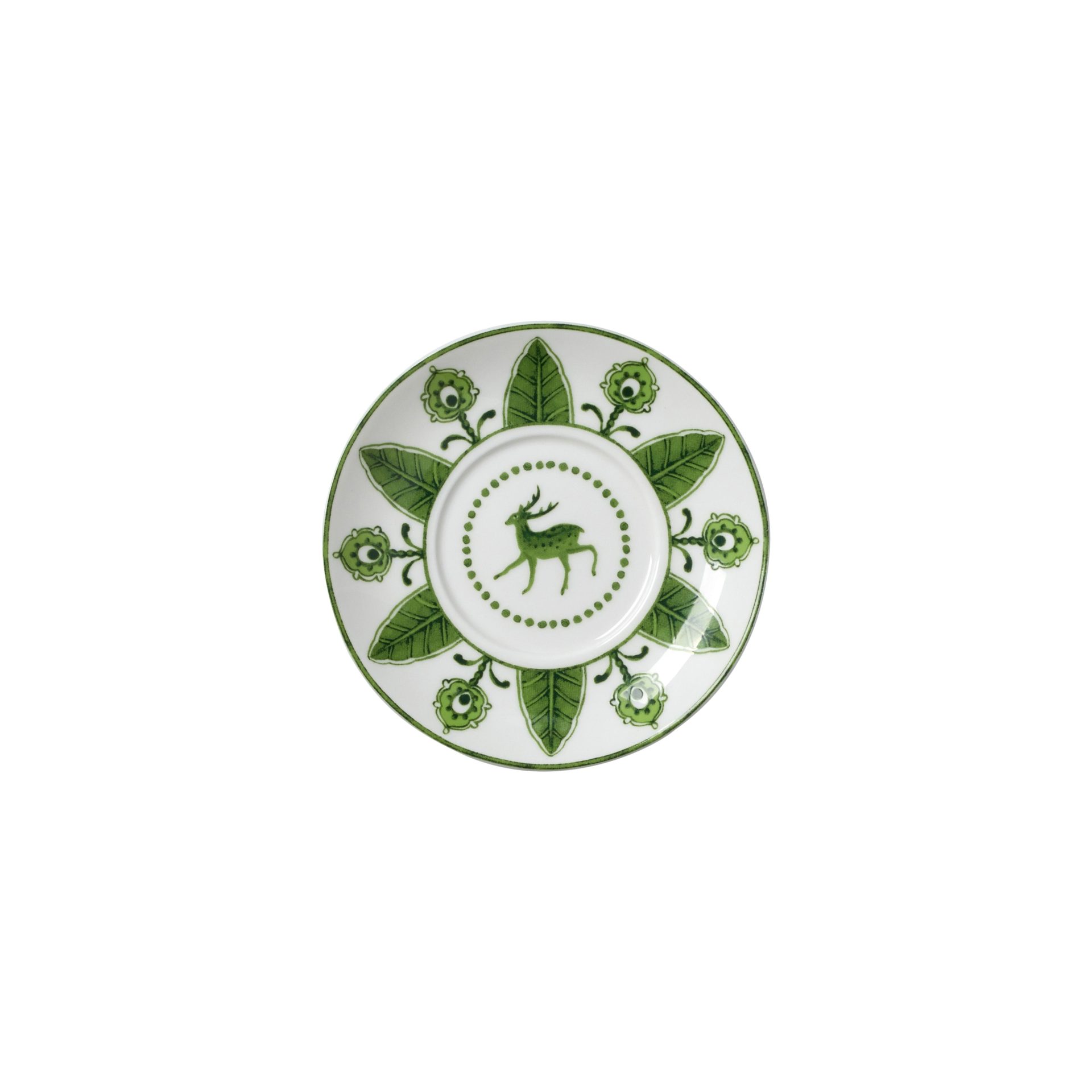 Sultan's Garden Green Coupe Espresso Saucer 12cm (4 3/4") Fits AND0112