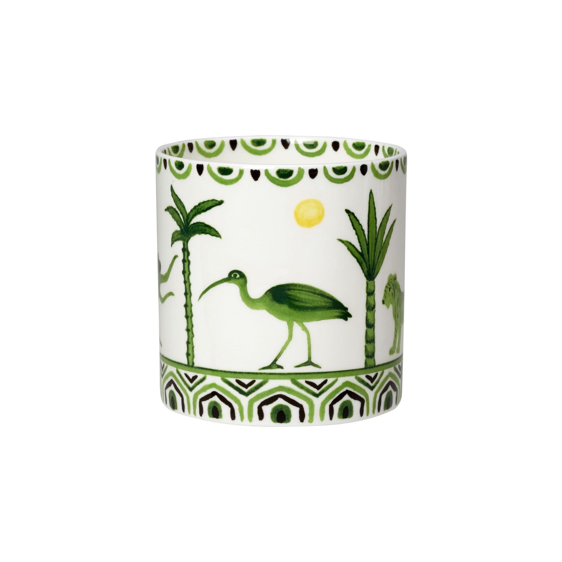 Sultan's Garden Green Coupe Mug 9cm 35cl (3 1/2" 12 1/3oz) - Image 2