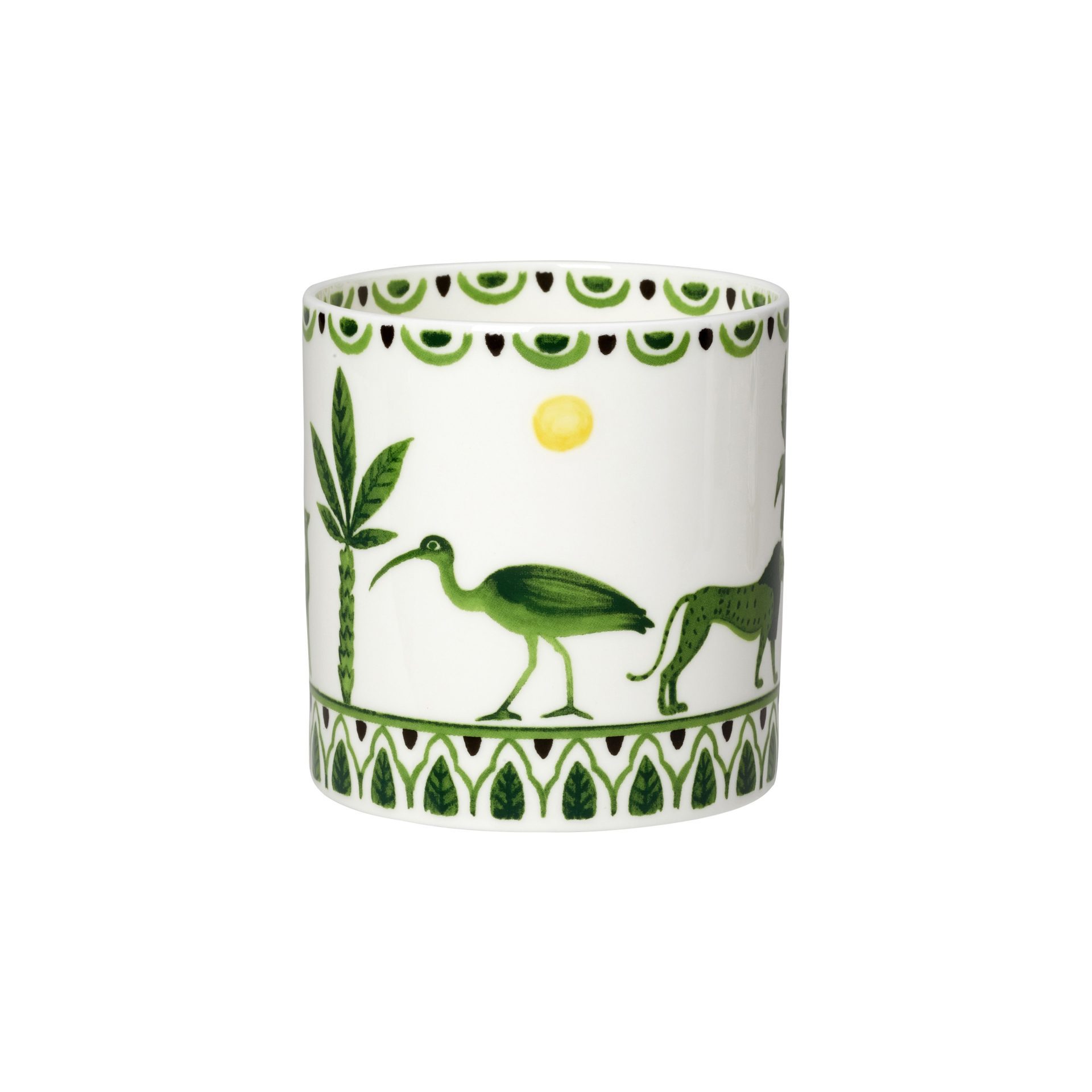 Sultan's Garden Green Coupe Mug 9cm 35cl (3 1/2" 12 1/3oz) - Image 2