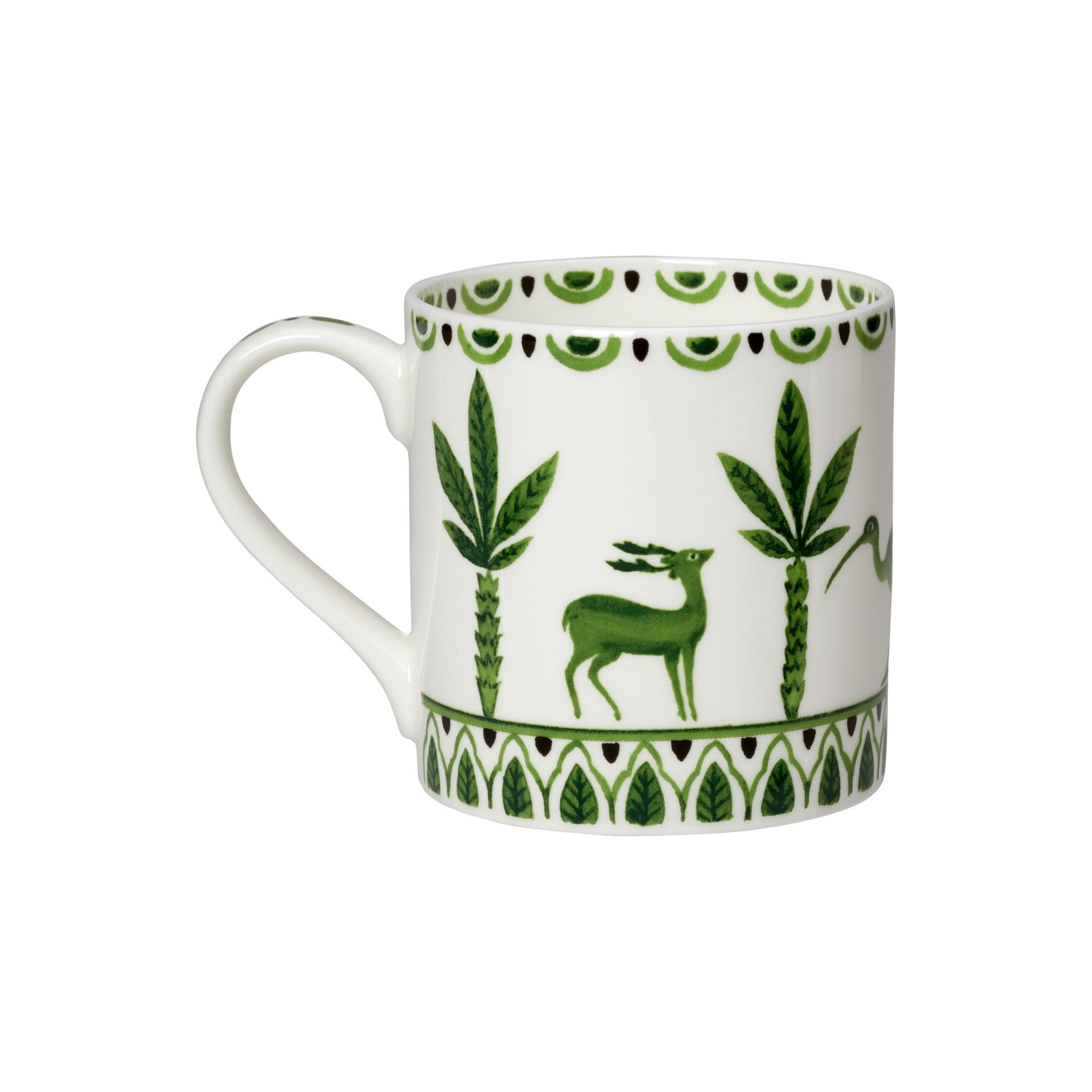 Sultan's Garden Green Coupe Mug 9cm 35cl (3 1/2" 12 1/3oz) - Image 3
