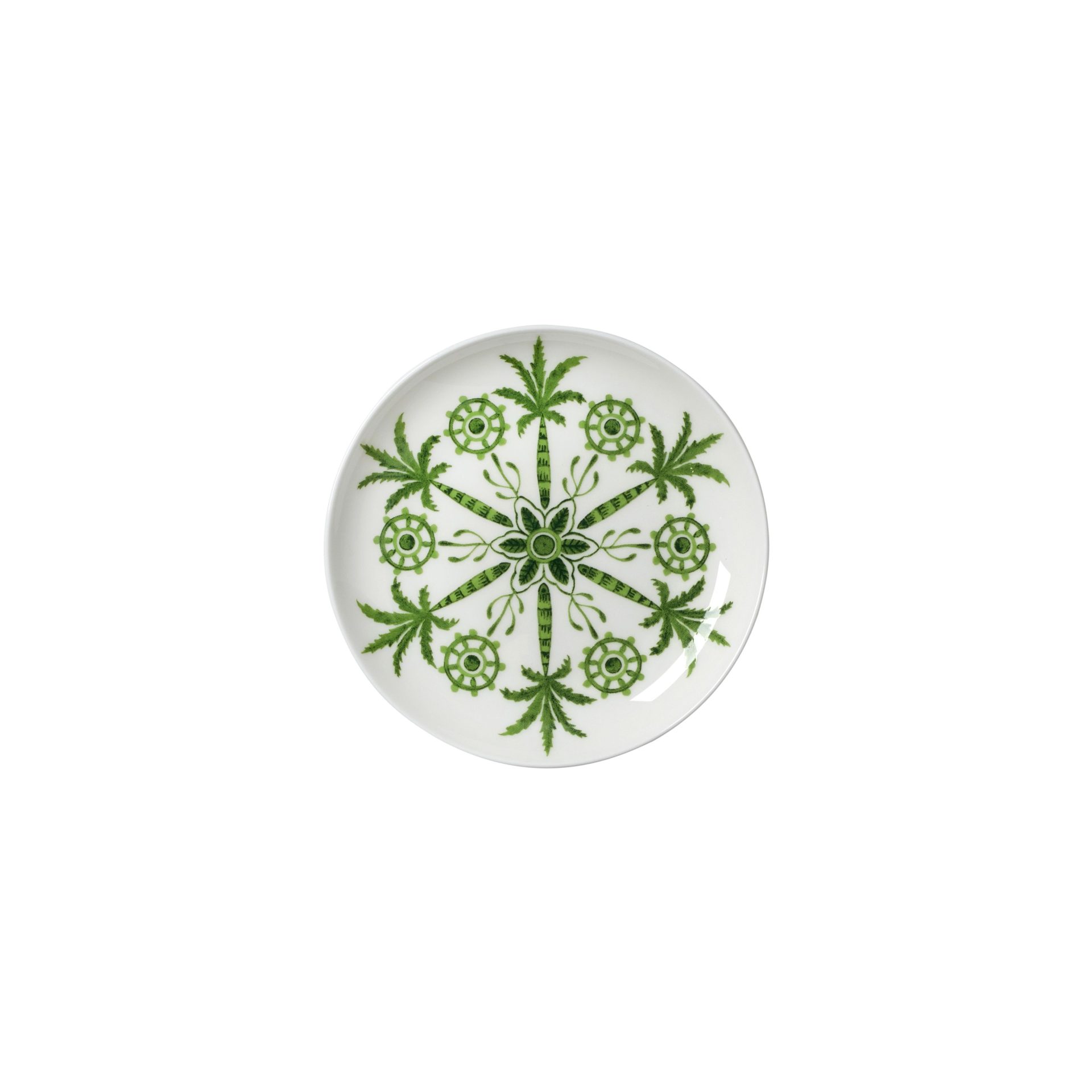 Sultan's Garden Green Coupe Butter Dish 11cm (4 1/2")