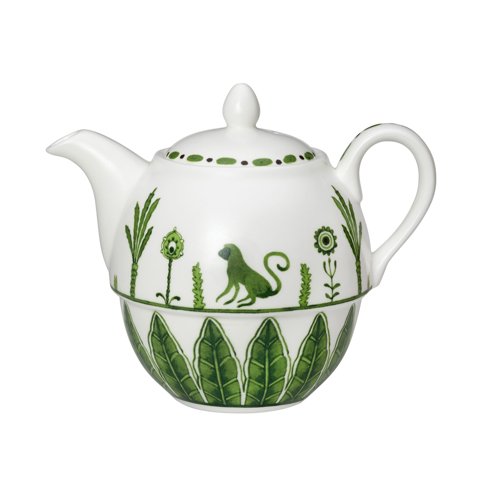 Sultan's Garden Green Coupe Tea For One Teapot 12.4cm 46cl (5" 16oz)
