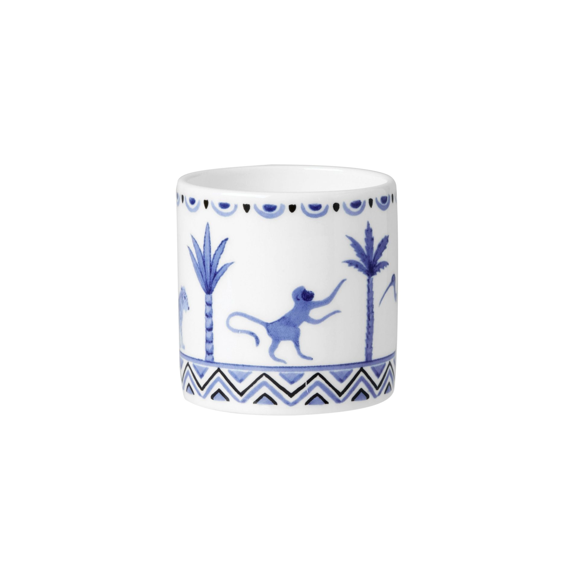 Sultan's Garden Blue Coupe Coffee Can Cup 6cm 10cl (2 1/2" 3 1/2oz) - Image 2