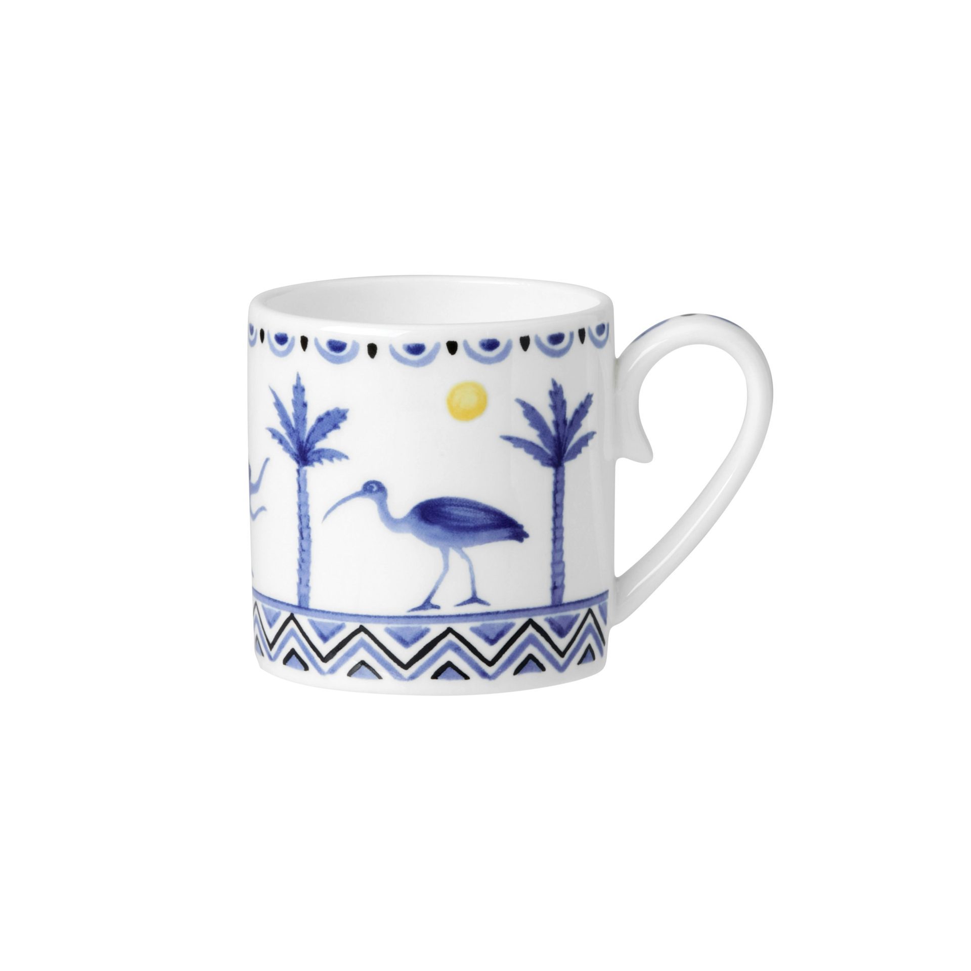 Sultan's Garden Blue Coupe Coffee Can Cup 6cm 10cl (2 1/2" 3 1/2oz) - Image 3