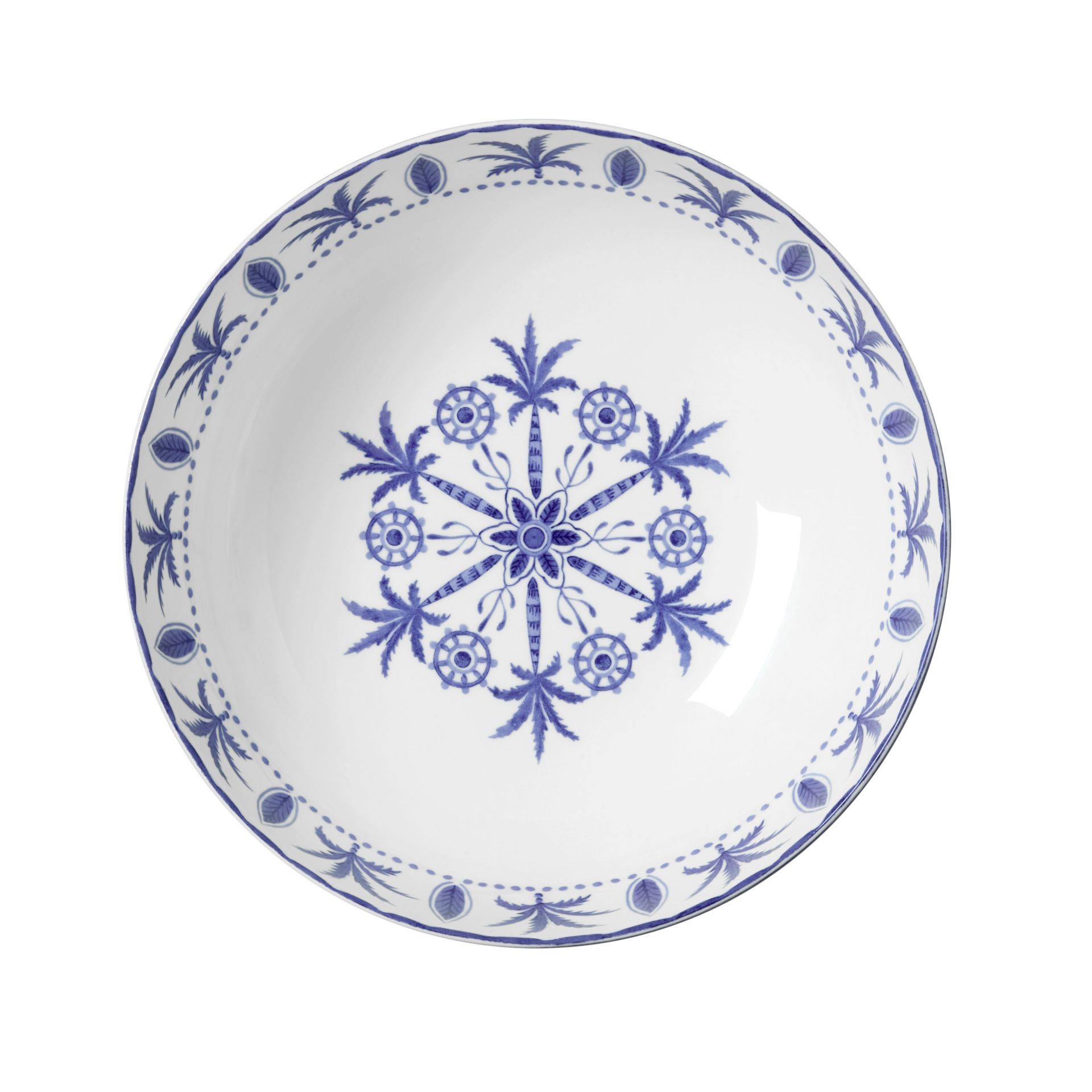 Sultan's Garden Blue Large Coupe Bowl 23cm 2Ltr (9 1/6" 70oz) - Image 2