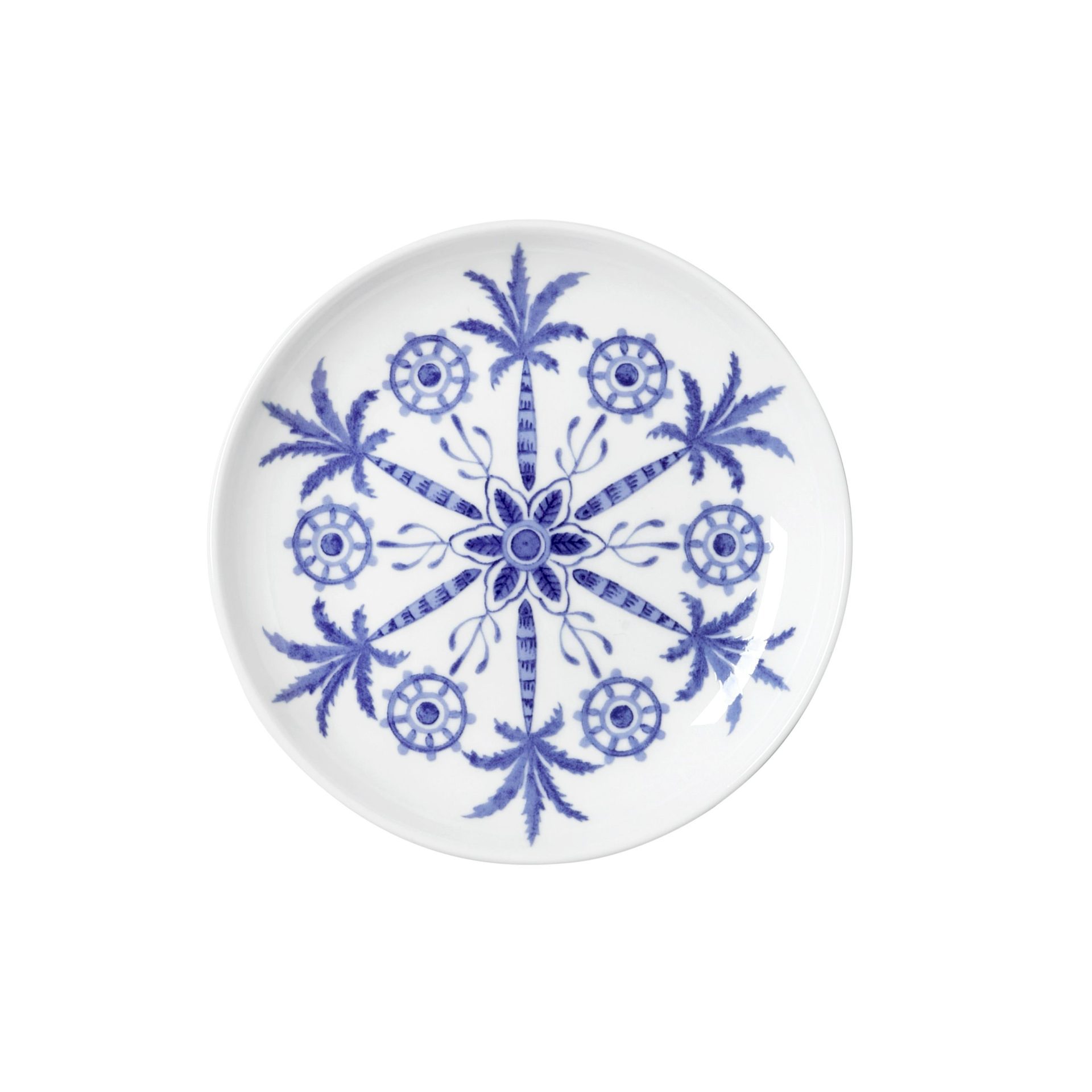 Sultan's Garden Blue Coupe Butter Dish 11cm (4 1/3")