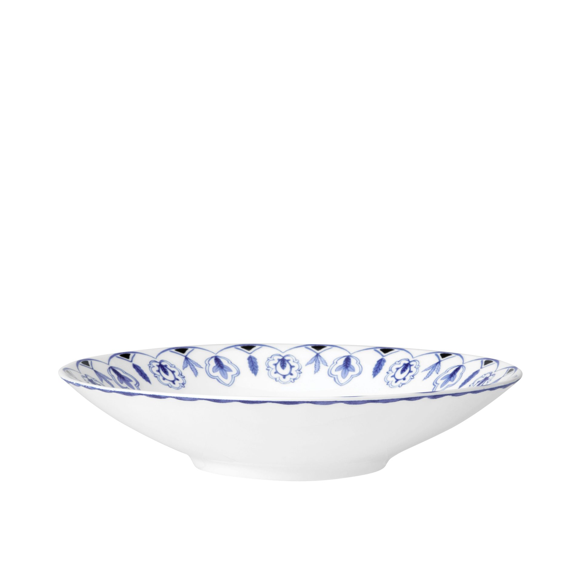 Sultan's Garden Blue Coupe Bowl 24 x 6.35cm (10 3/4 x 2 1/2")