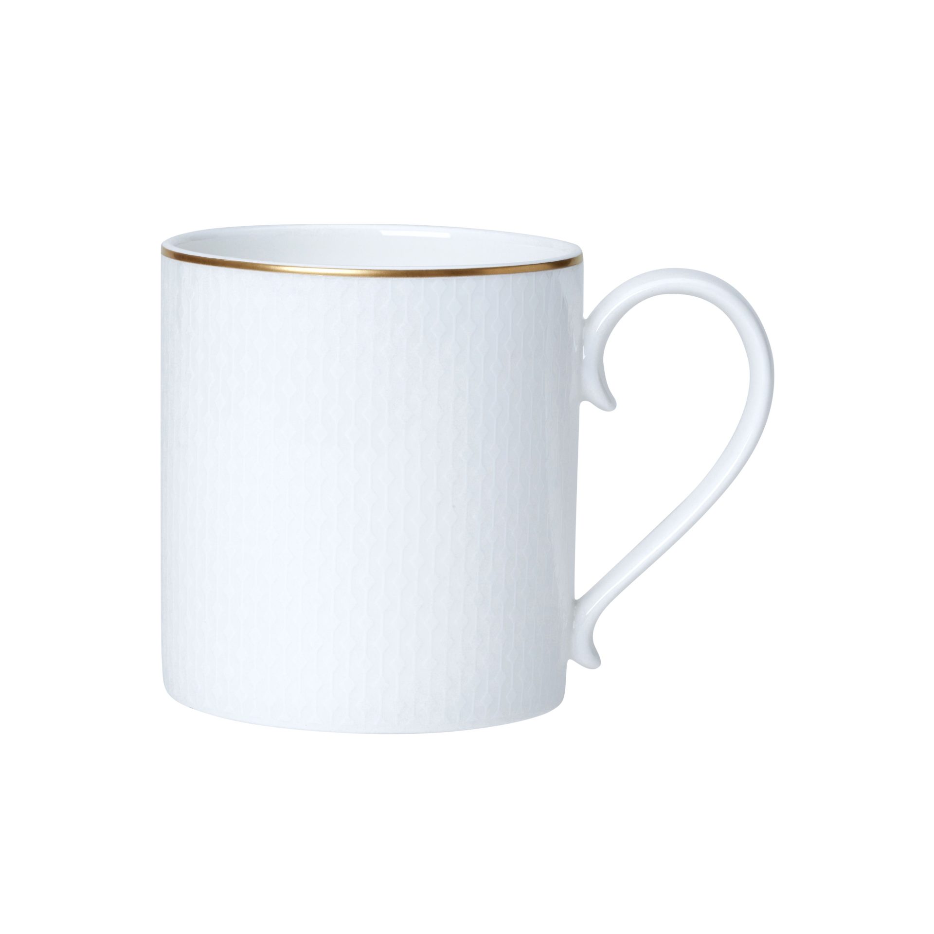 Diamond White Coupe Mug 9cm 35cl (3 1/2" 12 1/3oz)