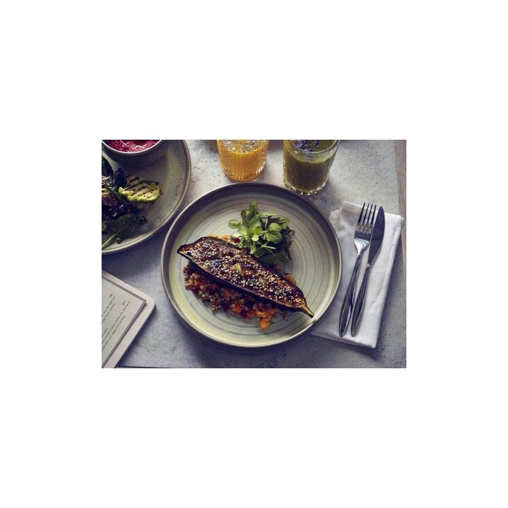 Terra Matt Grey Vitrified Porcelain Presentation Plate 20.5cm - Image 5