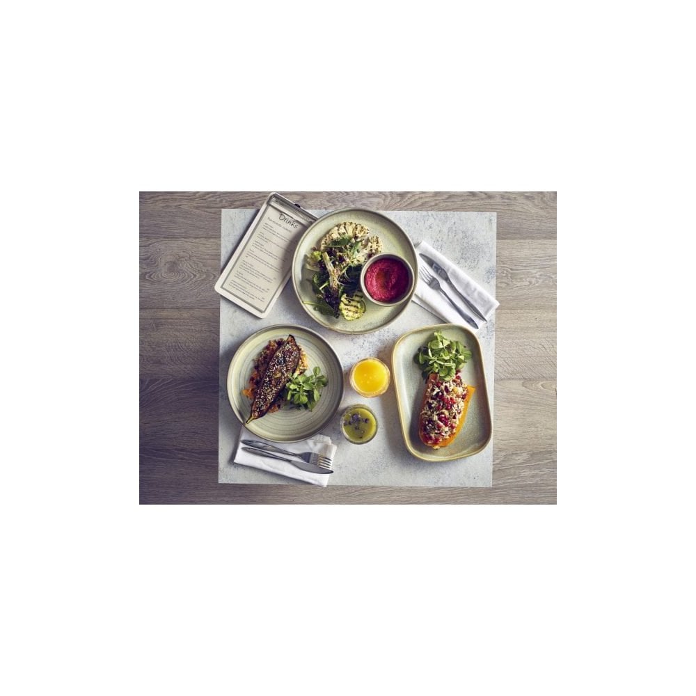 Terra Matt Grey Vitrified Porcelain Coupe Plate 27.5cm - Image 2