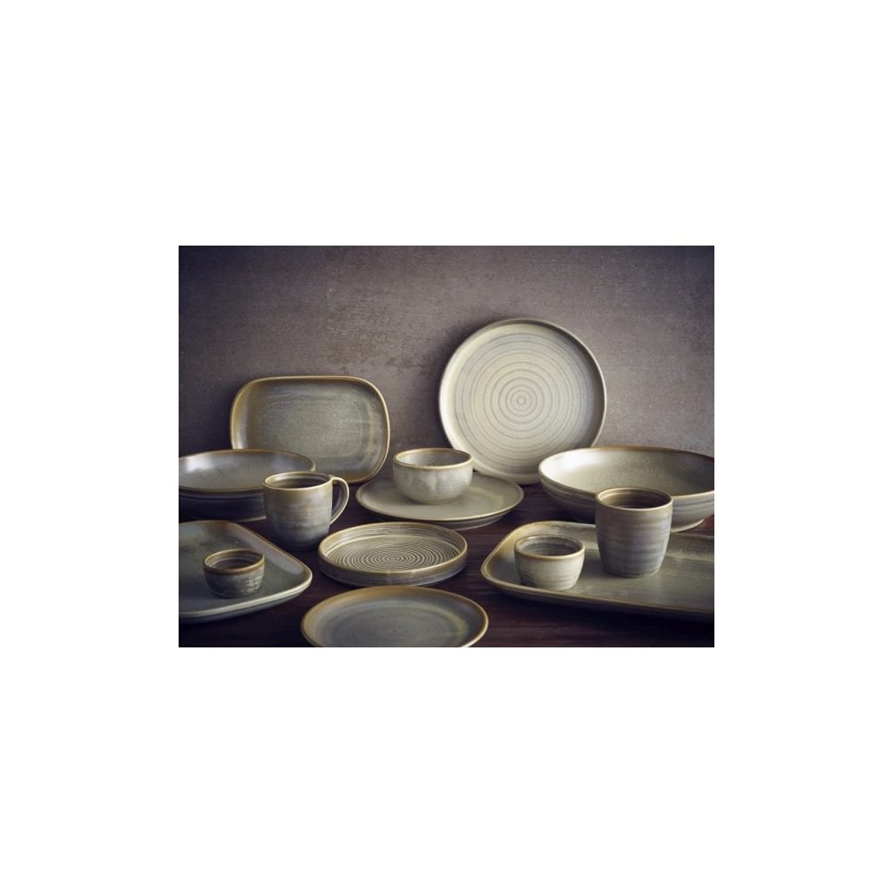 Terra Matt Grey Vitrified Porcelain Coupe Bowl 27.5cm - Image 3