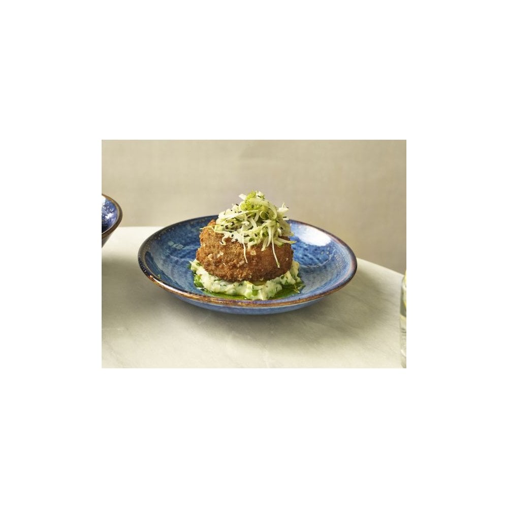 Terra Aqua Blue Vitrified Porcelain Deep Coupe Plate 25cm - Image 3