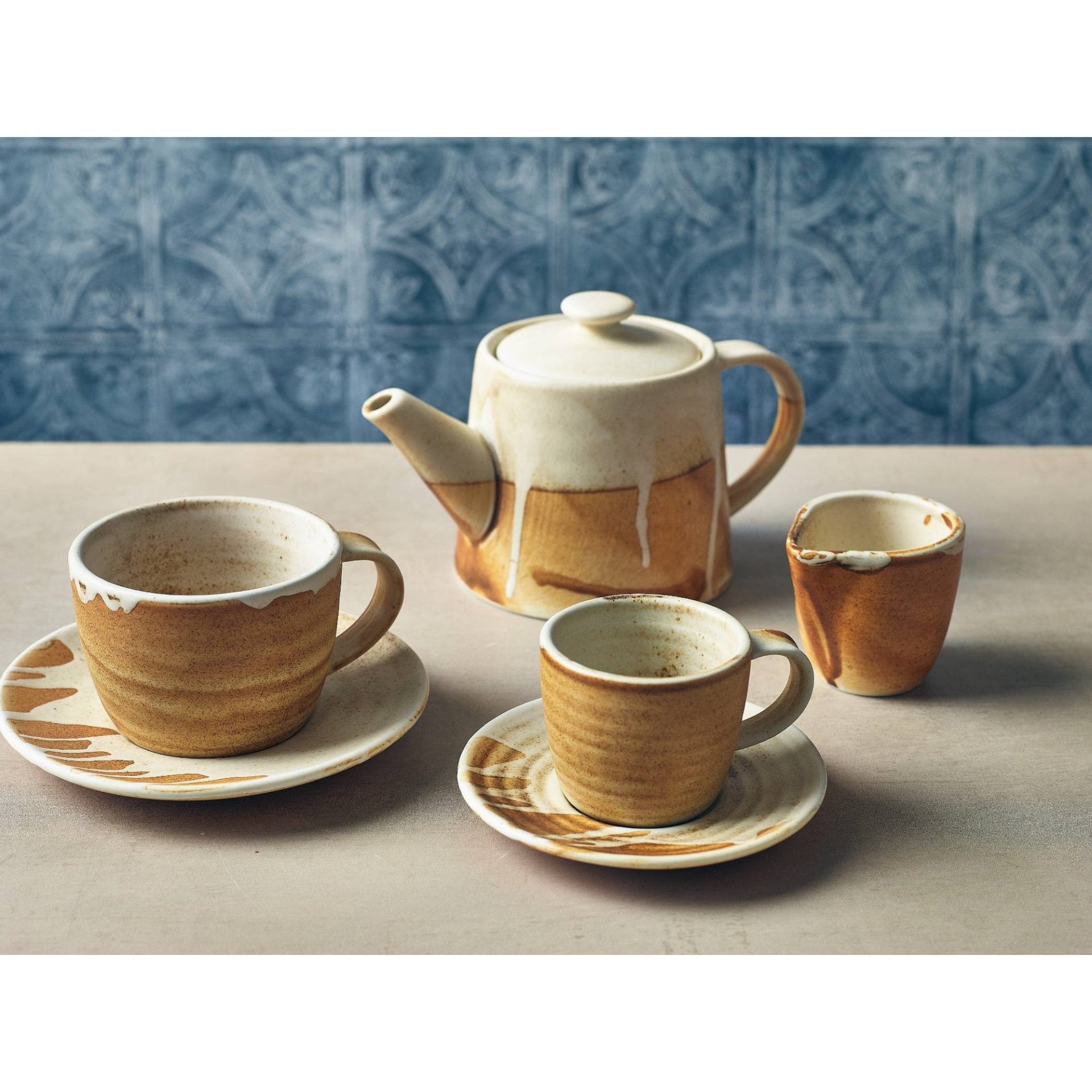 Roko Porcelain Sand Teapot 50cl/ 17.6oz - Image 2