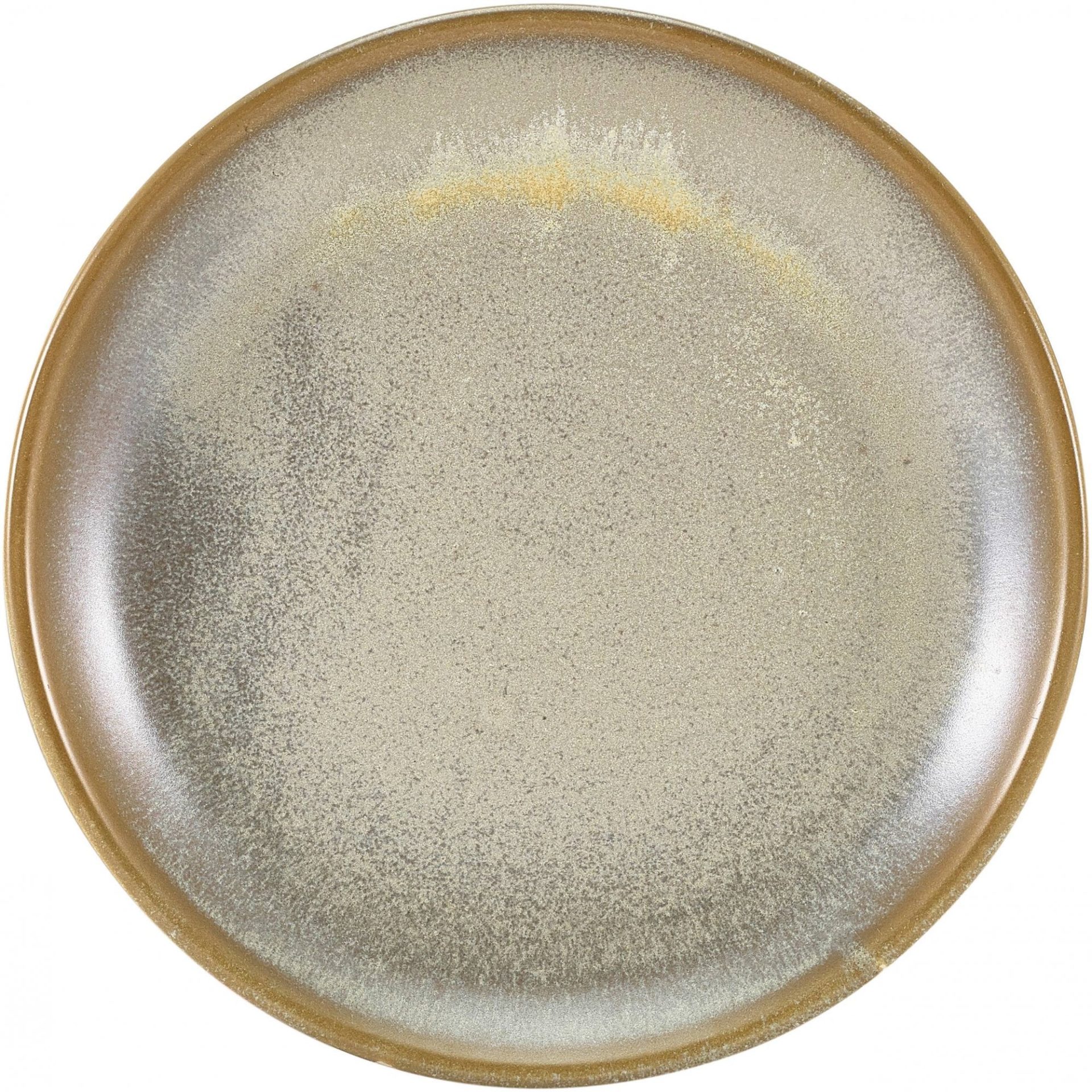 Terra Matt Grey Vitrified Porcelain Coupe Plate 19cm