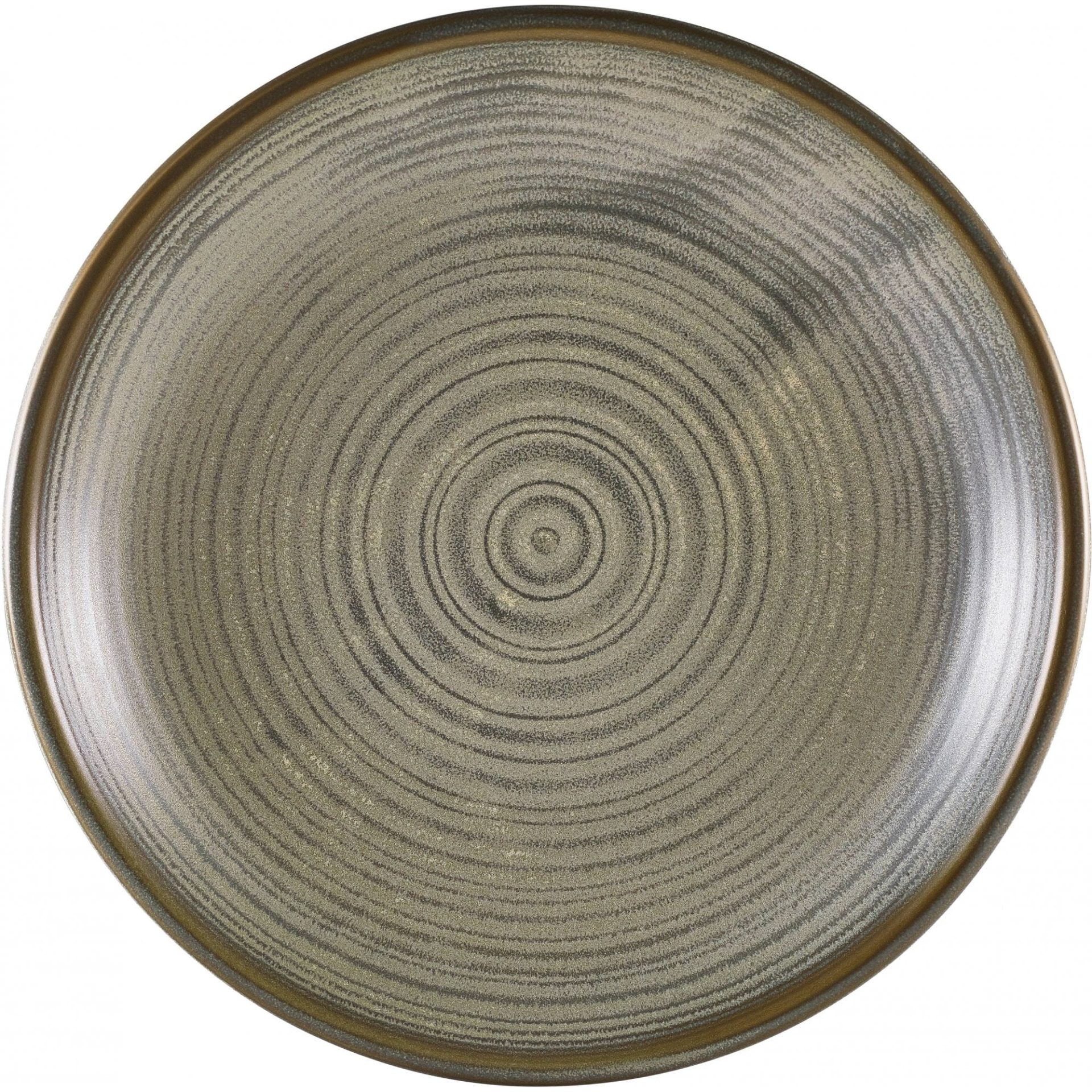 Terra Matt Grey Vitrified Porcelain Deep Coupe Plate 28cm