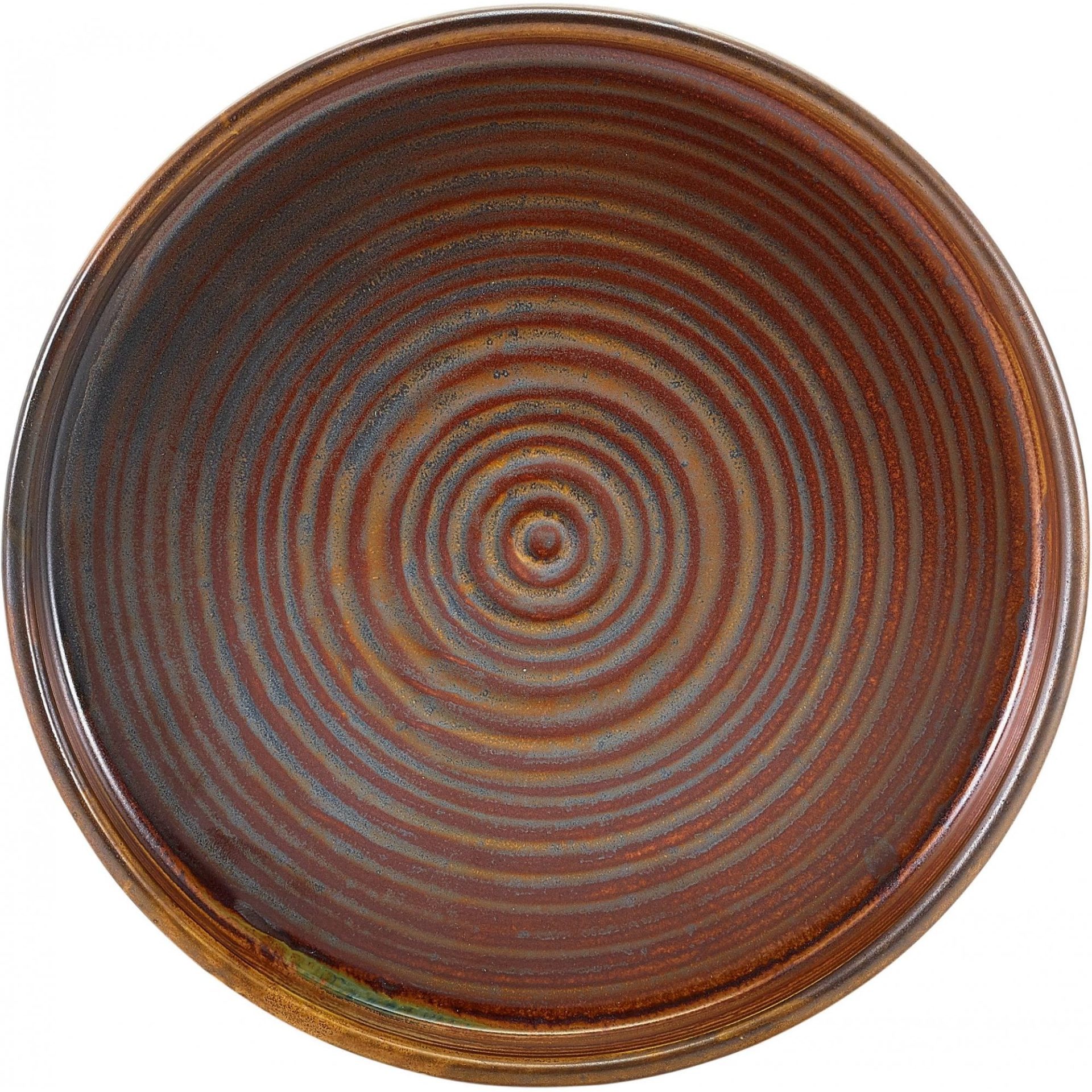 Terra Rustic Copper Vitrified PorcelainPresentation Plate 18cm