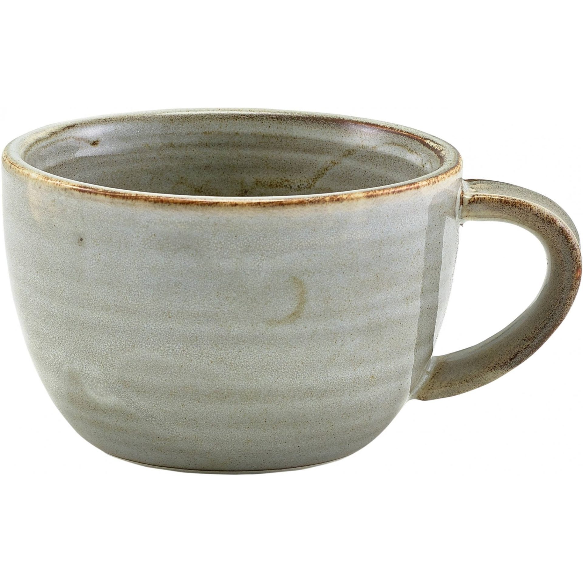 Terra Grey Vitrified Porcelain Coffee Cup 22cl/ 7.75oz