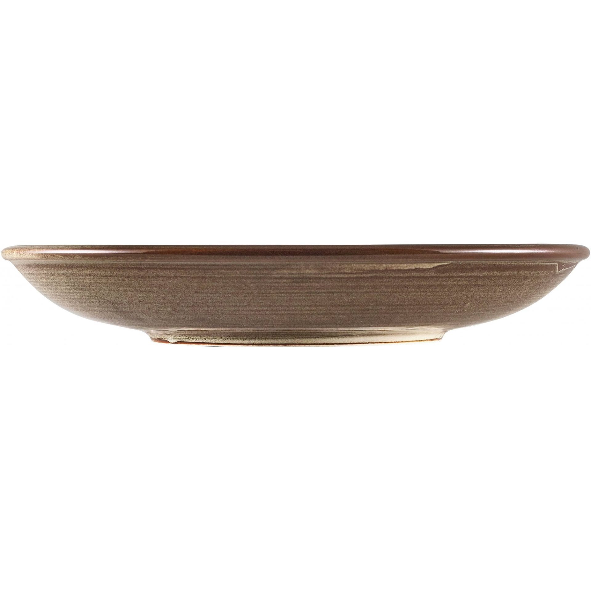 Terra Porcelain Smoke Grey Deep Coupe Plate 25cm - Image 2