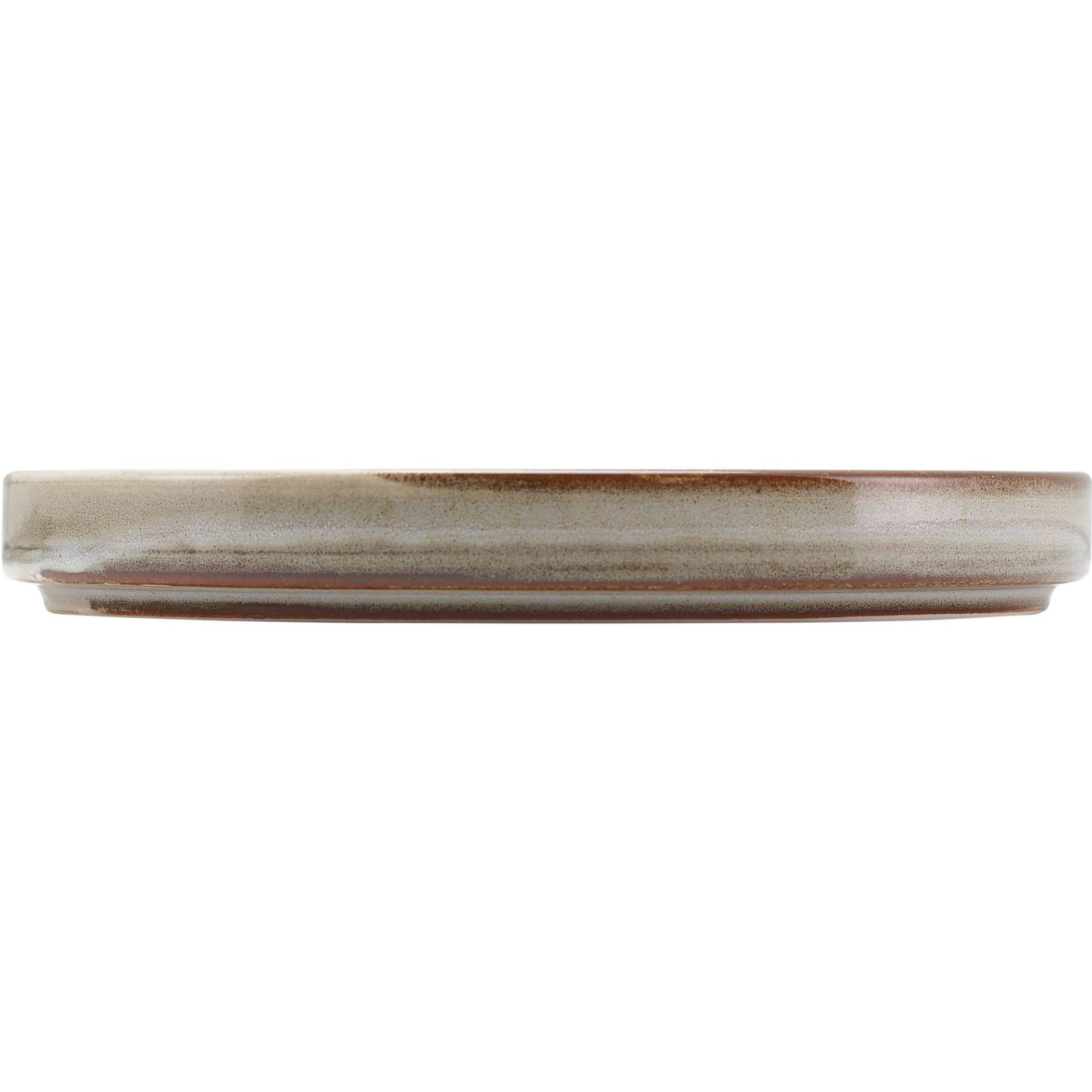 Terra Grey Vitrified Porcelain Low Presentation Plate 18cm - Image 2