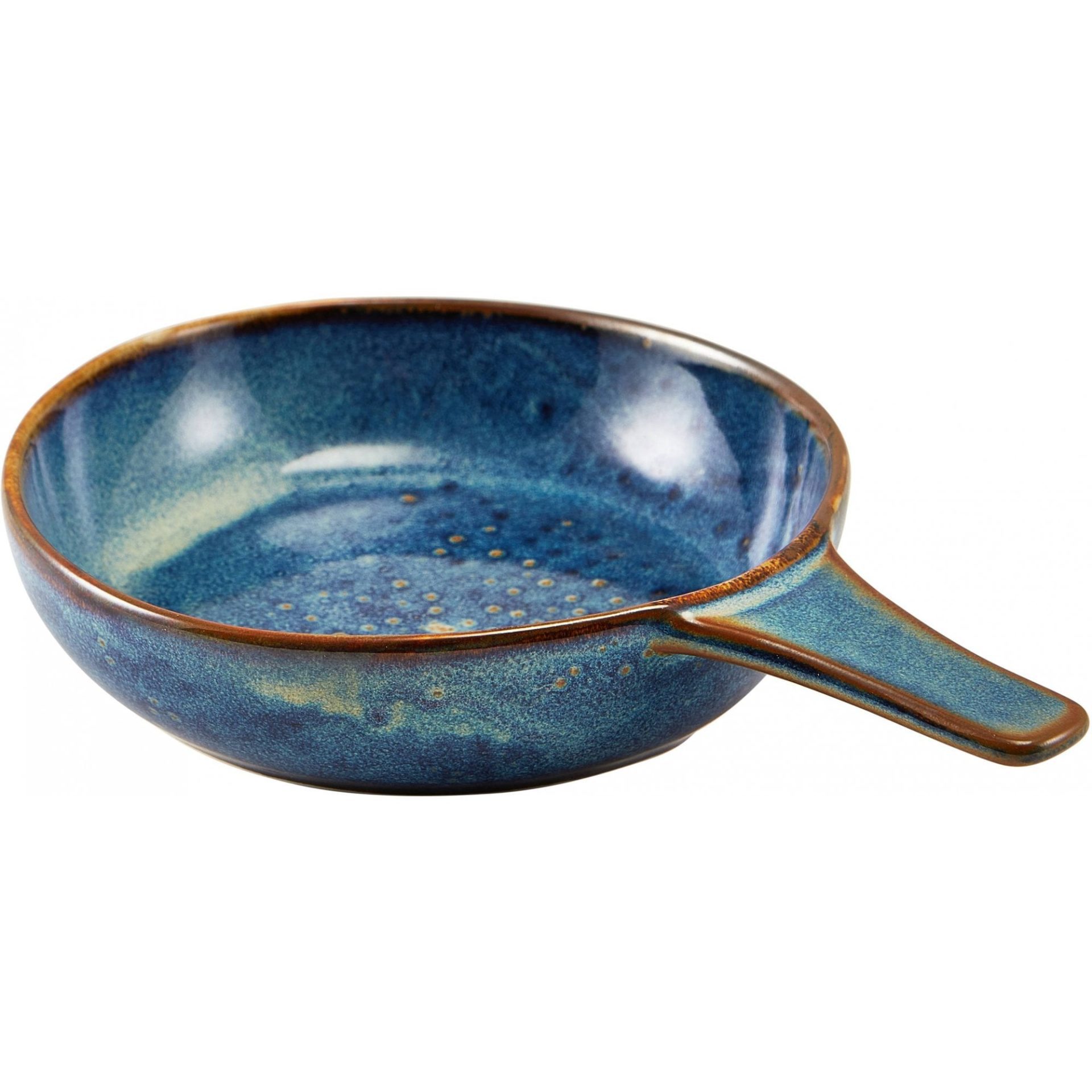 Terra Aqua Blue Vitrified Porcelain Presentation Pan 15.5cm - Image 3