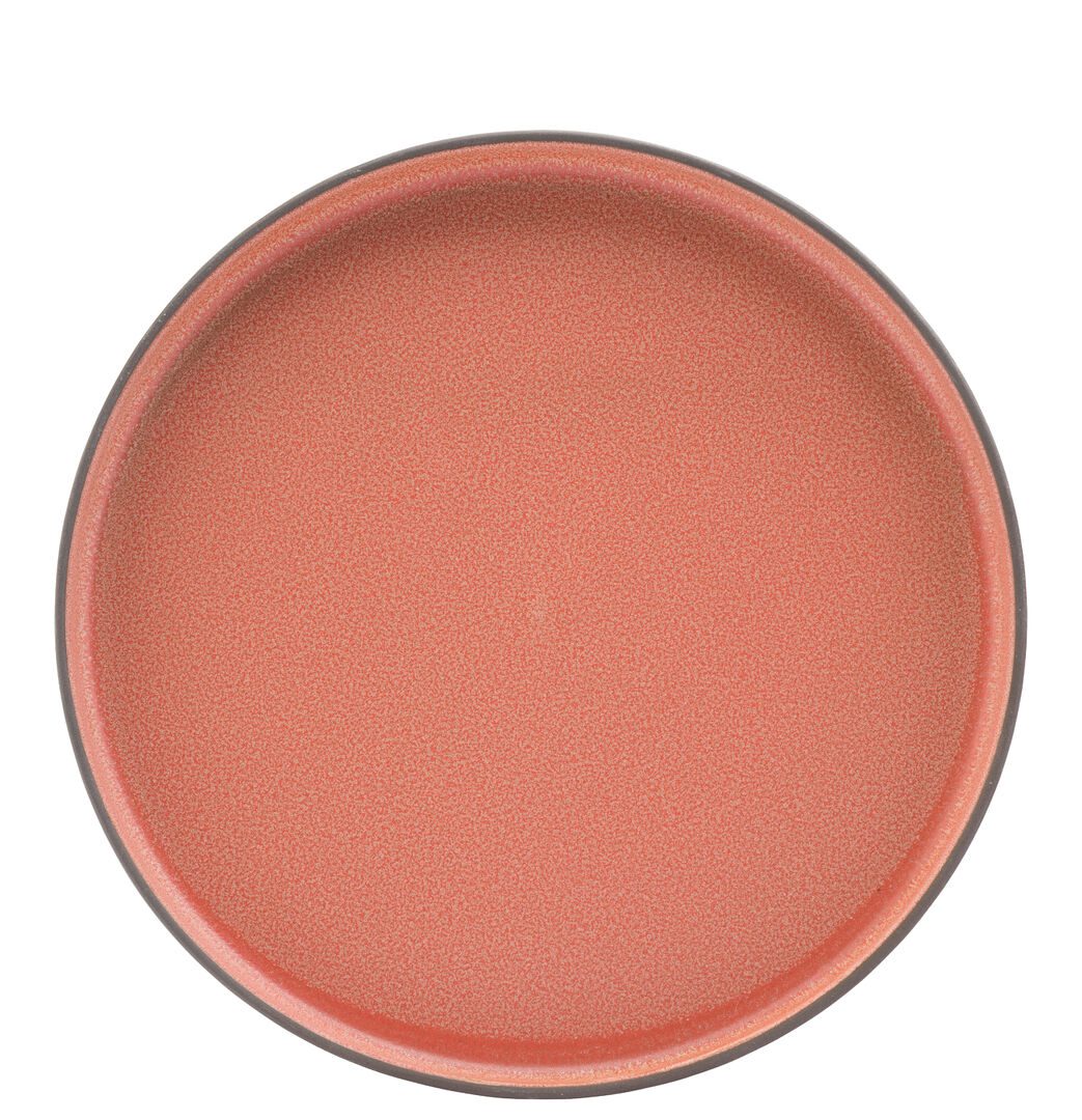 Coral Walled Plate 10.25" (26cm)