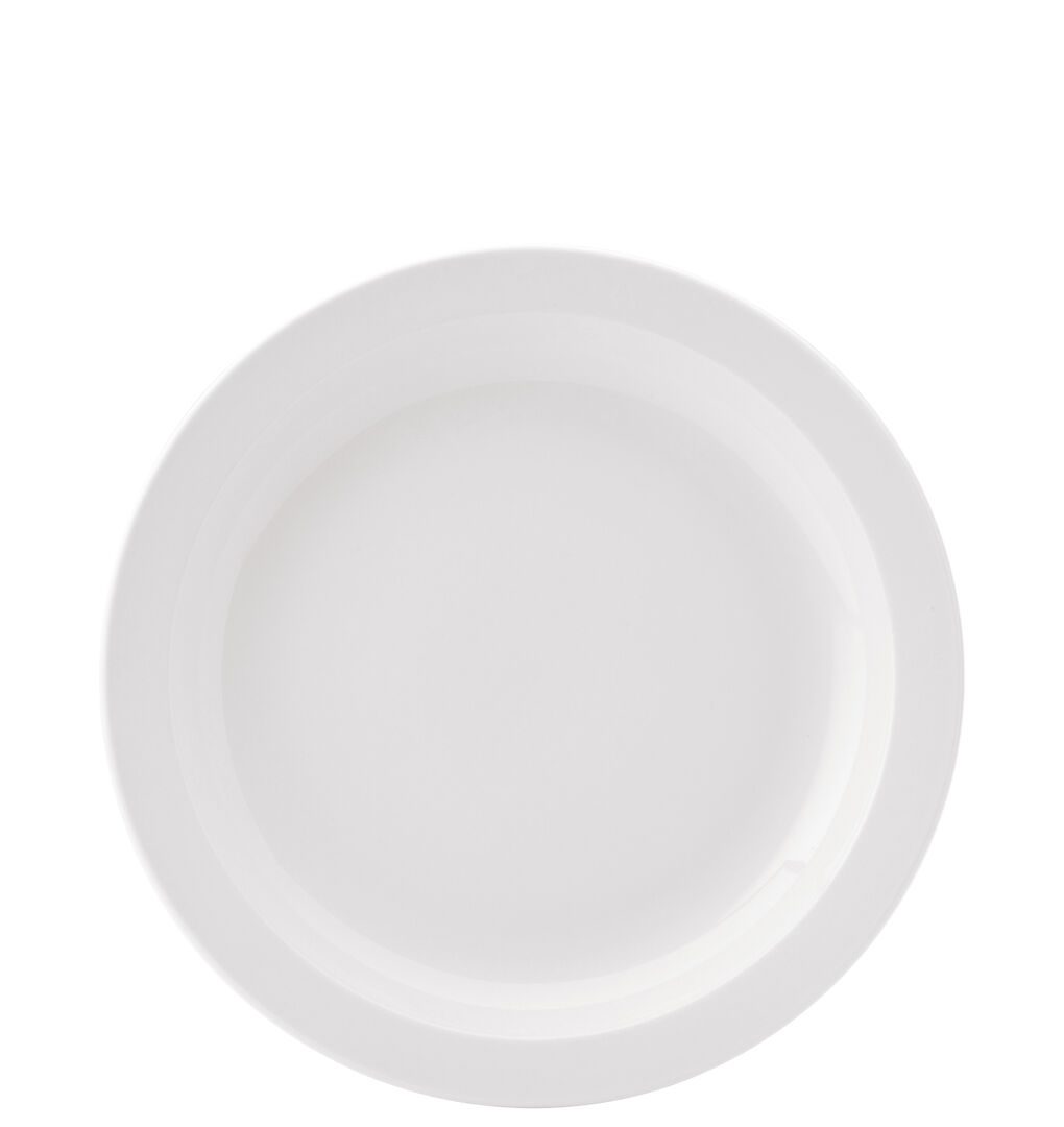 Pure White Narrow Rim Plate 10" (25.5cm)
