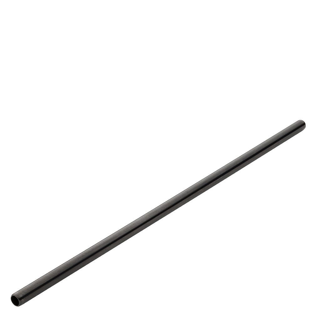 Stainless Steel Matt Black Straw 8.5" (21.5cm)