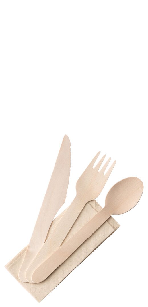 Birch Wood Cutlery Set (Box of 250 sets)