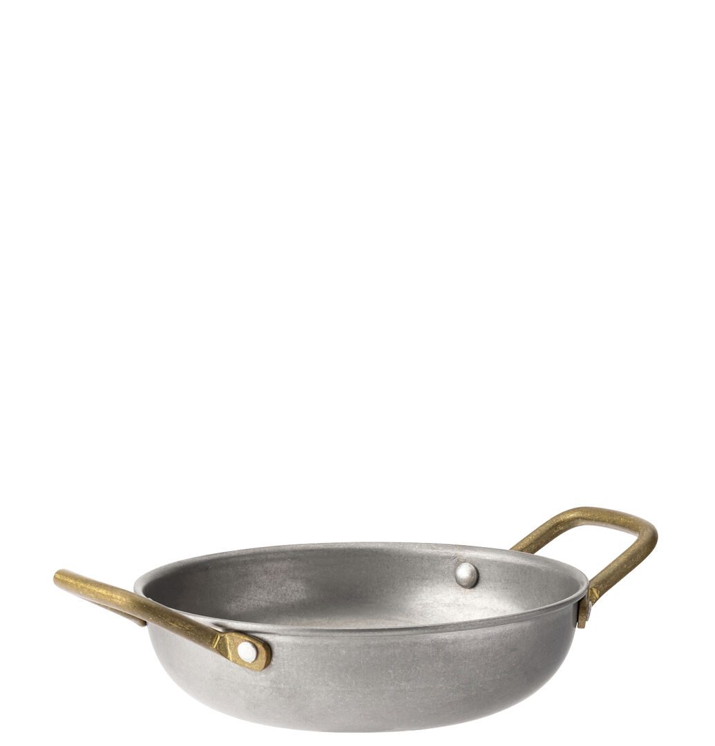 Vintage Brass Handled Round Dish 6" (15cm)