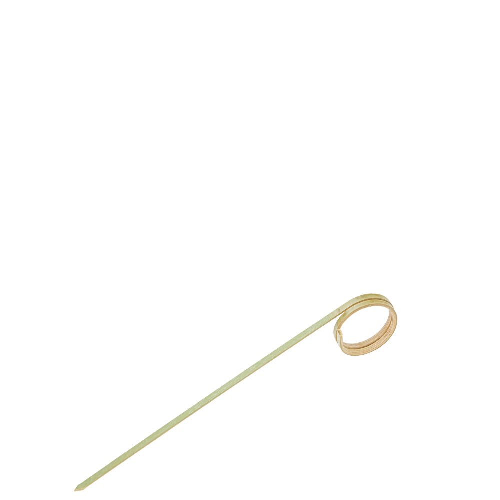 Curly Bamboo Skewer 4.75" (12cm) -10 packs of 100