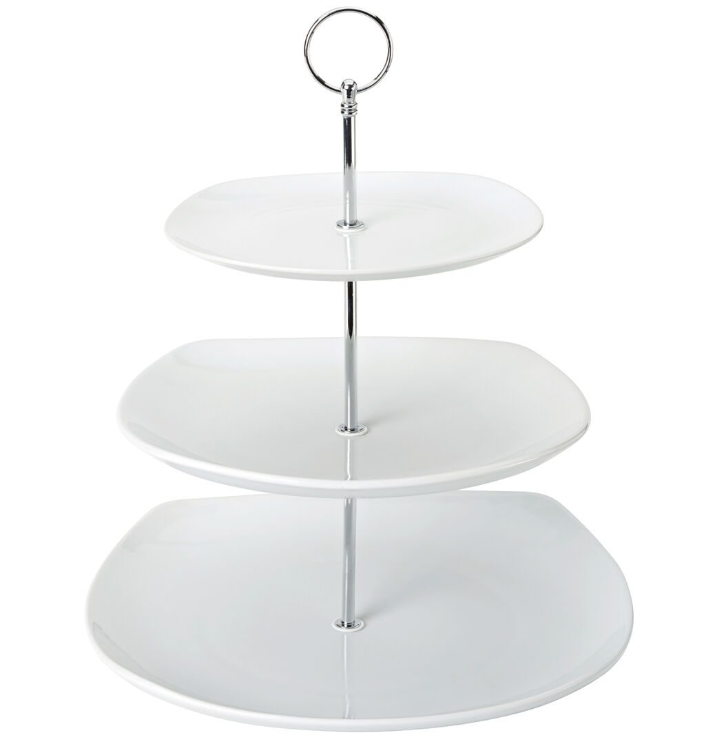 Titan Square 3 Tiered Plate 7.75" 9.75" 11.5"