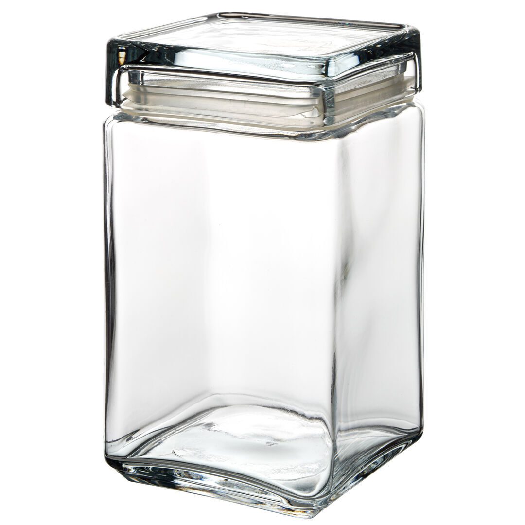 Square Biscotti Jar 1.5L