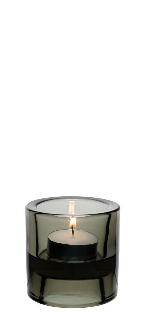 Black Double Ended Tealight Holder 2.75" (7cm)