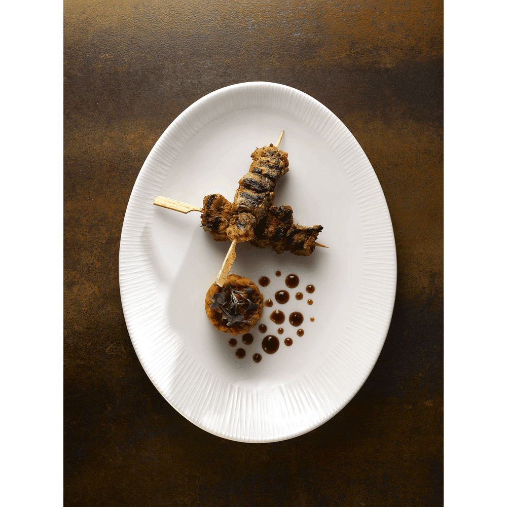Bamboo Oval Dish Medium Rimmed 28cm - Image 6