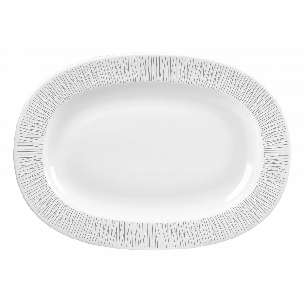 Bamboo Oval Dish Medium Rimmed 28cm - Image 2