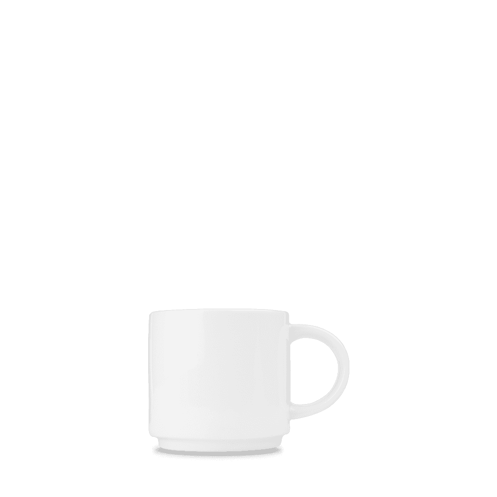 White Stacking Breakfast Cup 10oz