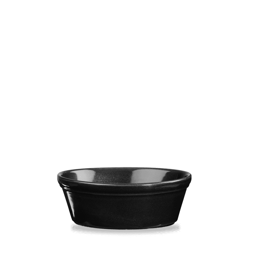Oynx Black Round Pie Dish 5.25"