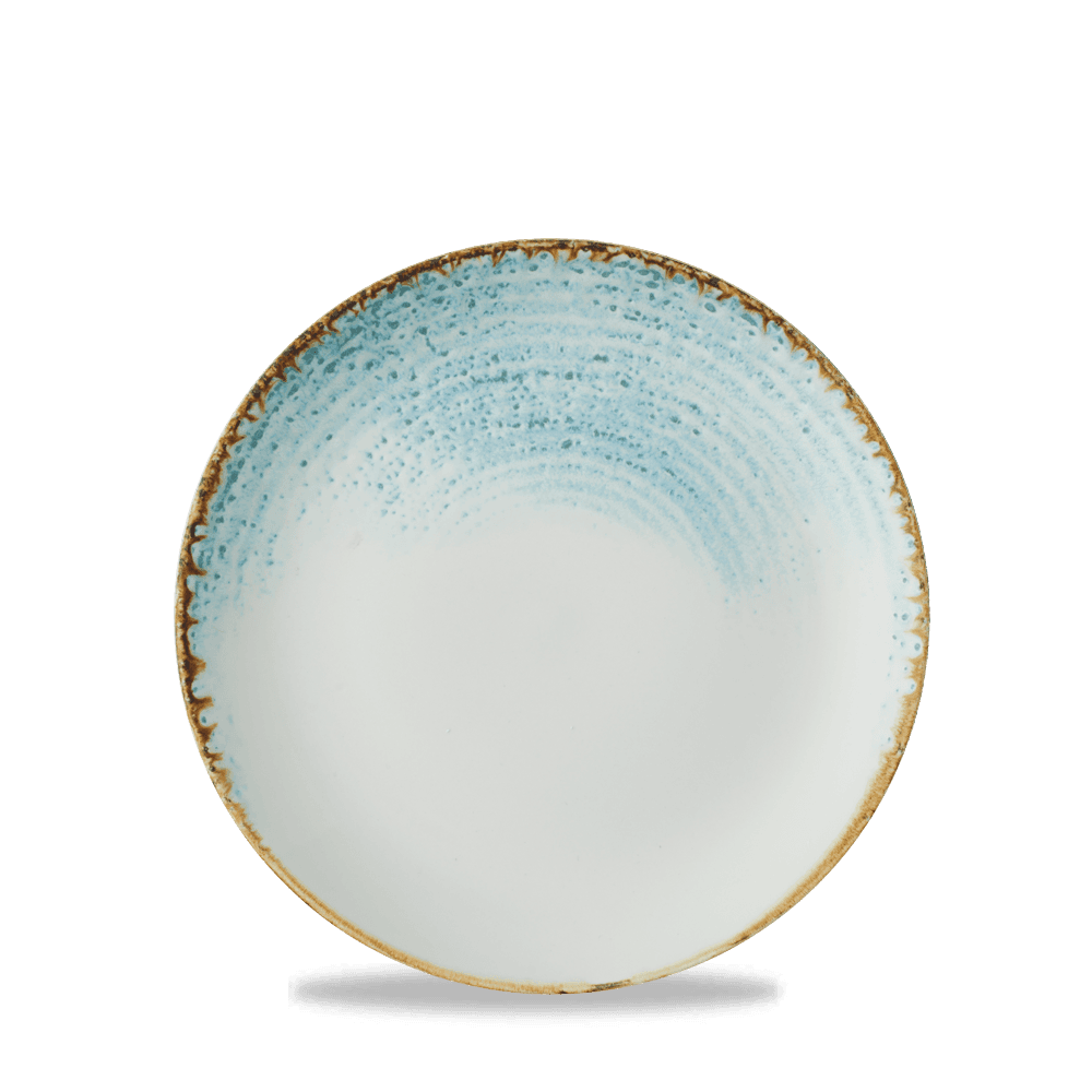 Homespun Accents Aquamarine Evolve Coupe Plate 6.5"