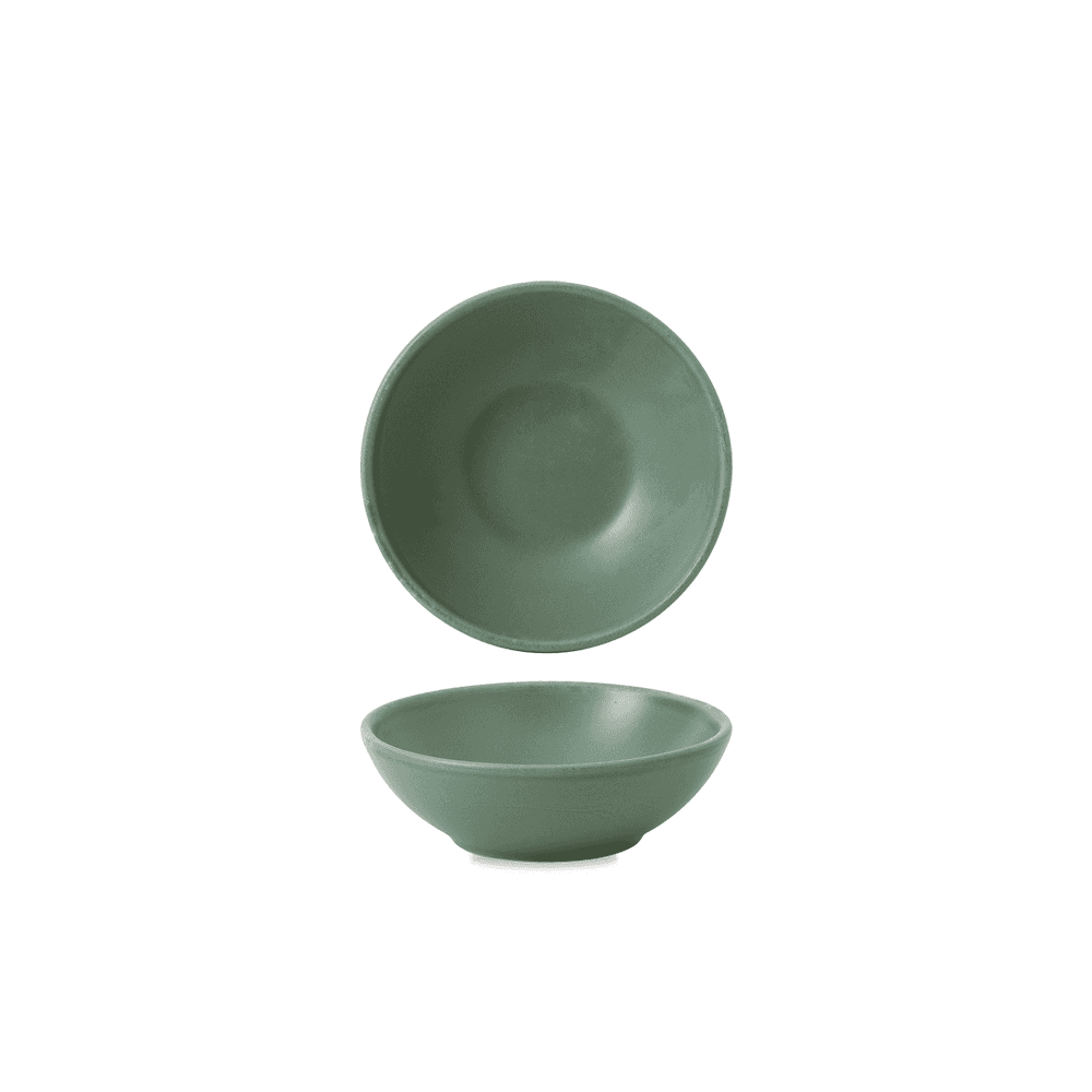 Andorra Green Contour Shallow Bowl 6oz