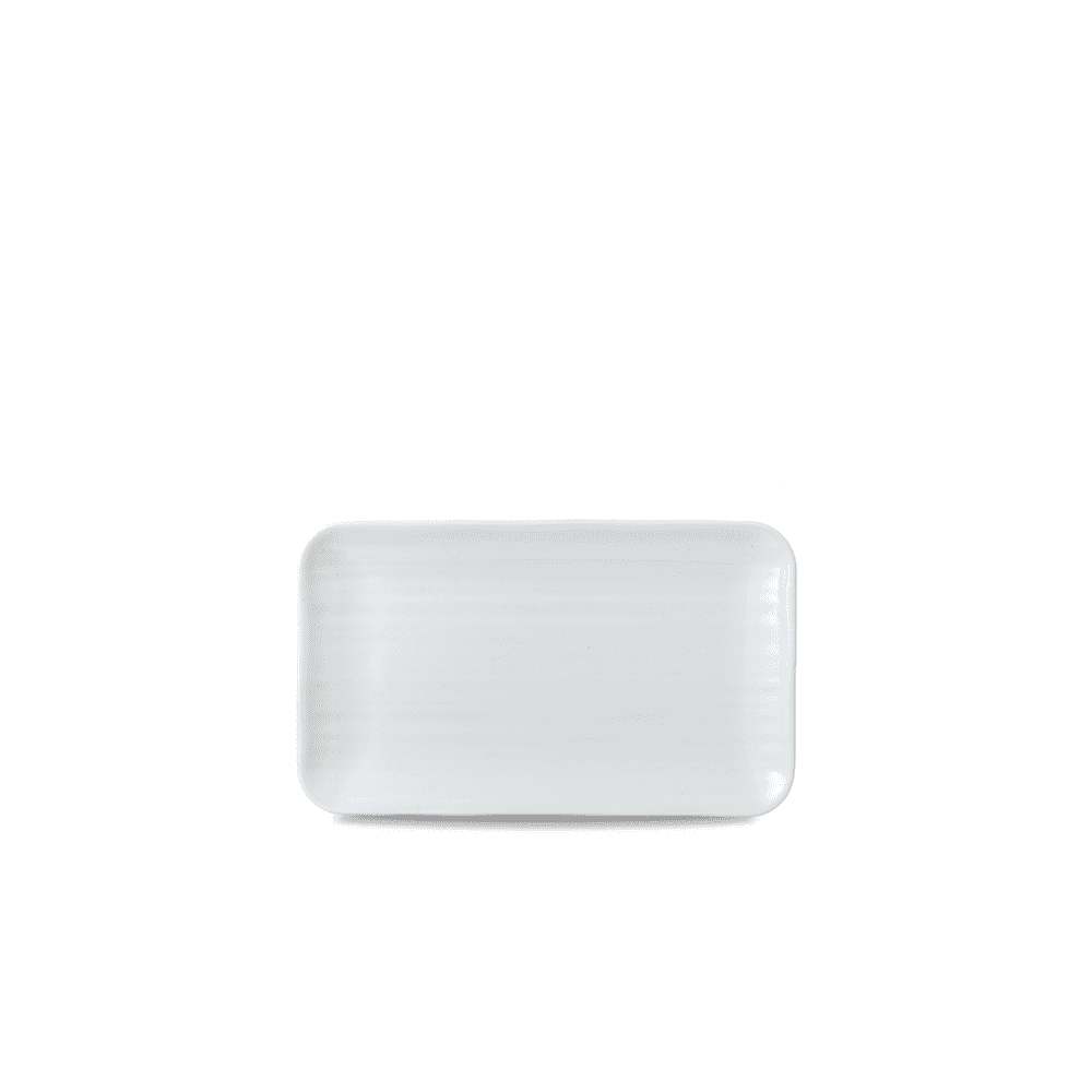 Dudson White Organic Rectangular Plate 10.6X6.3"