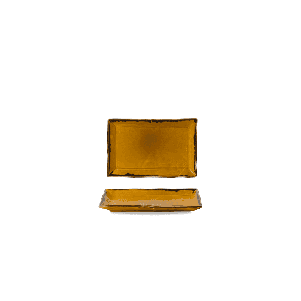 Harvest Mustard Rectangle Tray 11 1/8X7 3/8"