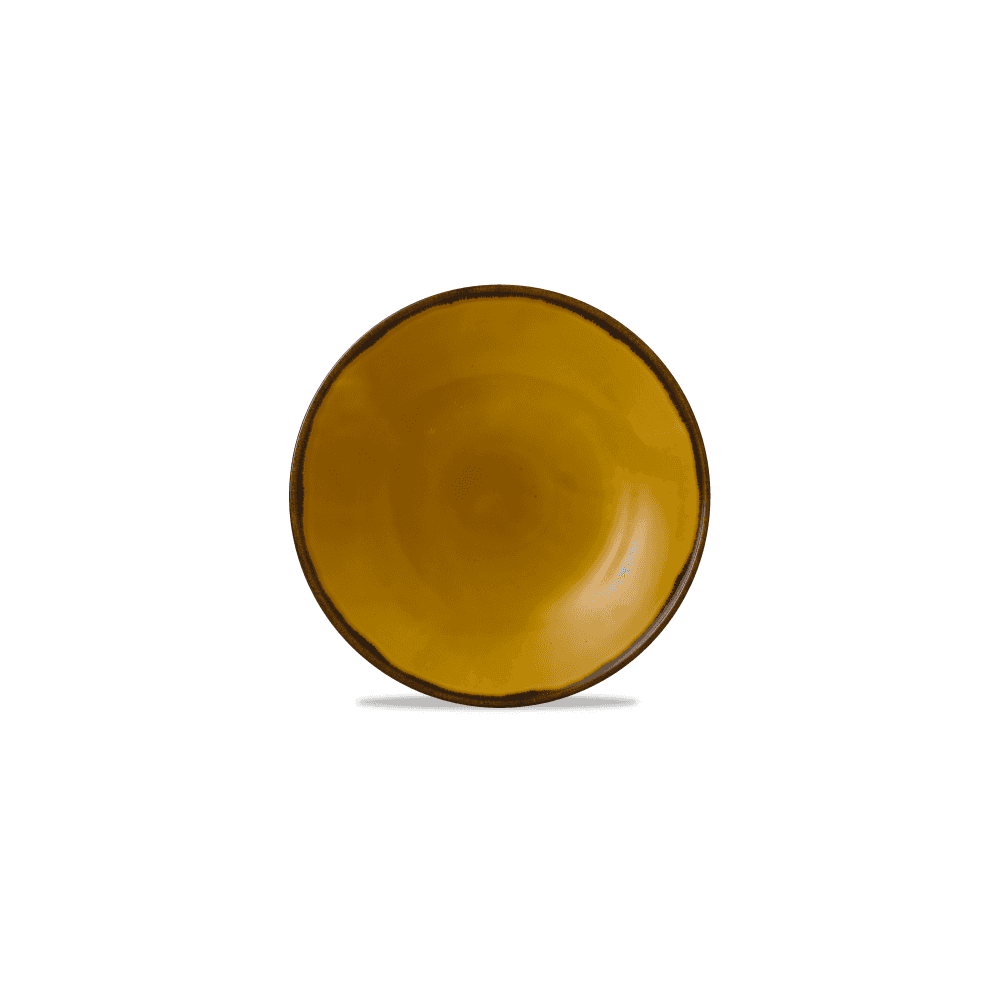 Harvest Mustard Coupe Plate 12 3/4"