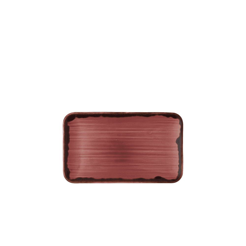 Harvest Plum Organic Rectangular Plate 10.6X6.3"