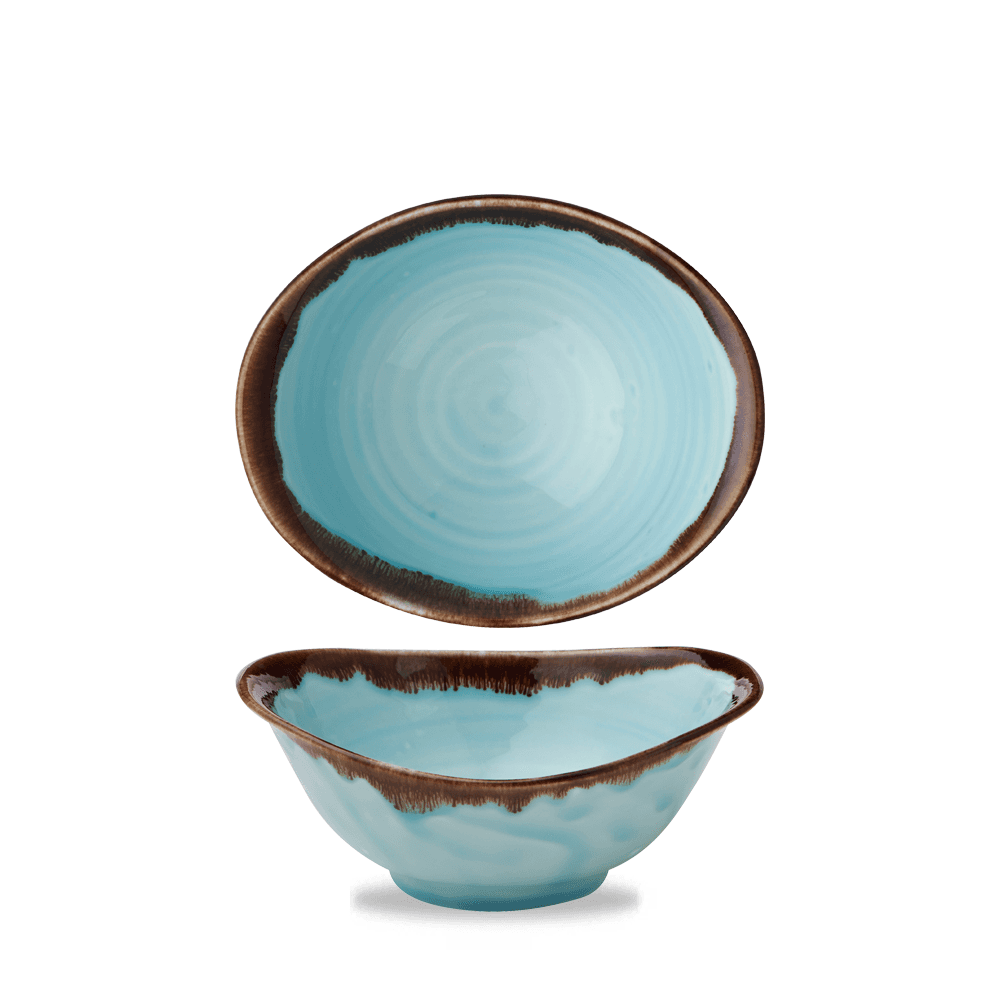 Harvest Turquoise Deep Bowl 6 3/4X5 3/4"