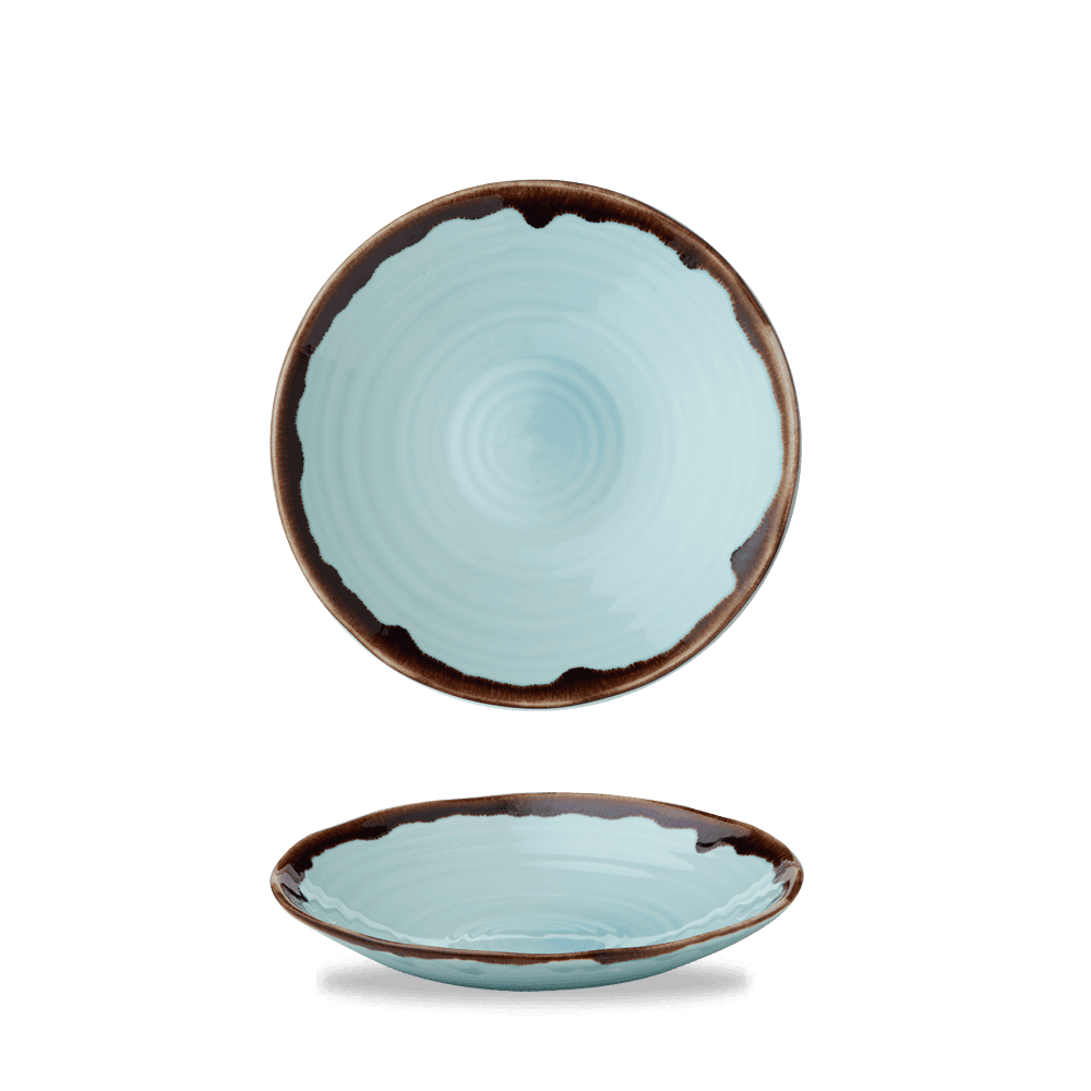Harvest Turquoise Organic Coupe Bowl 7.9"