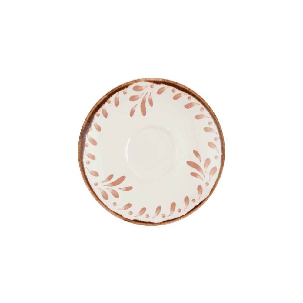 Harvest Mediterranean Terracotta Cappuccino Saucer 6.25"