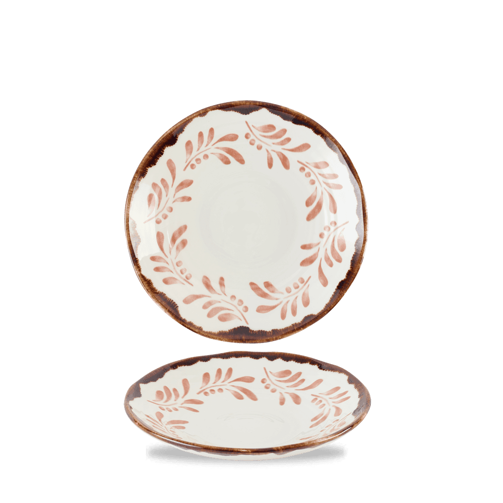 Harvest Mediterranean Terracotta Organic Coupe Bowl 7.9"