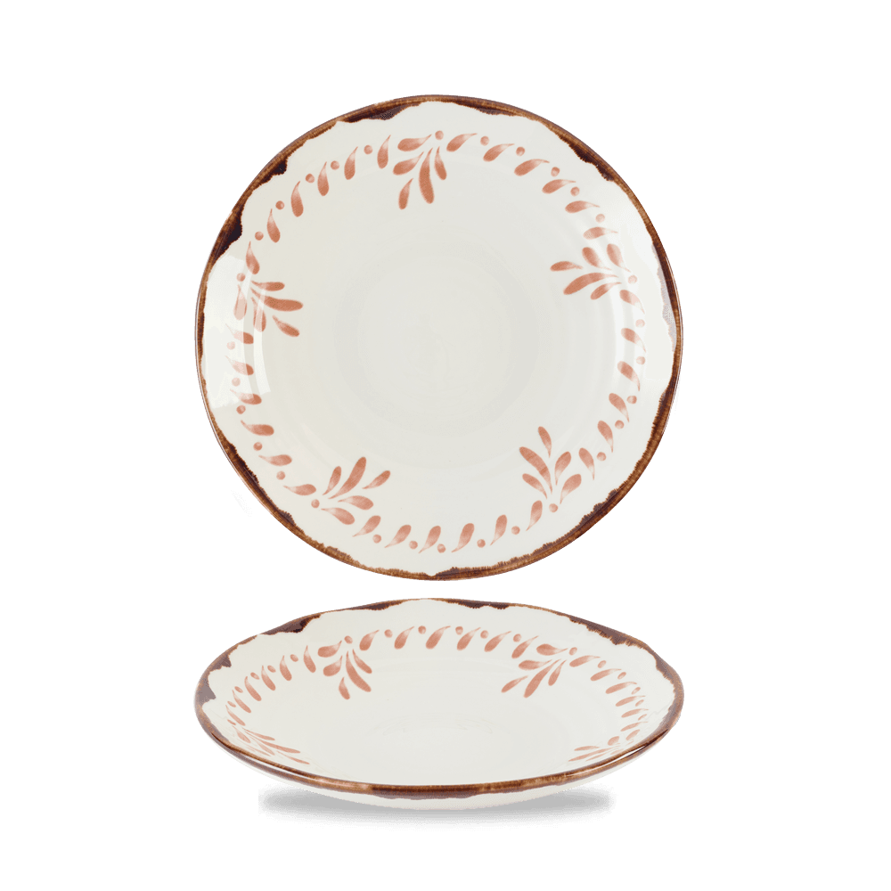 Harvest Mediterranean Terracotta Organic Coupe Bowl 9.6"